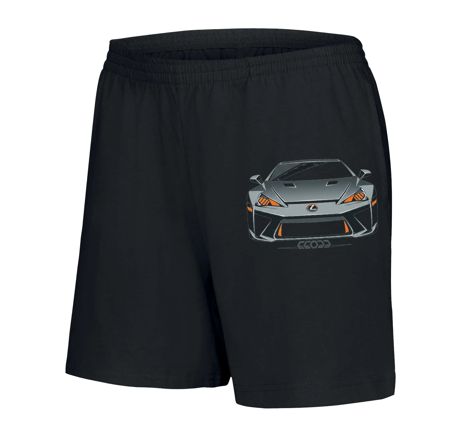 Női Rövidnadrág Night Precise Silhouette Lexus Lfa Dynamic Steel Predator Narancssárga Díszítésekkel