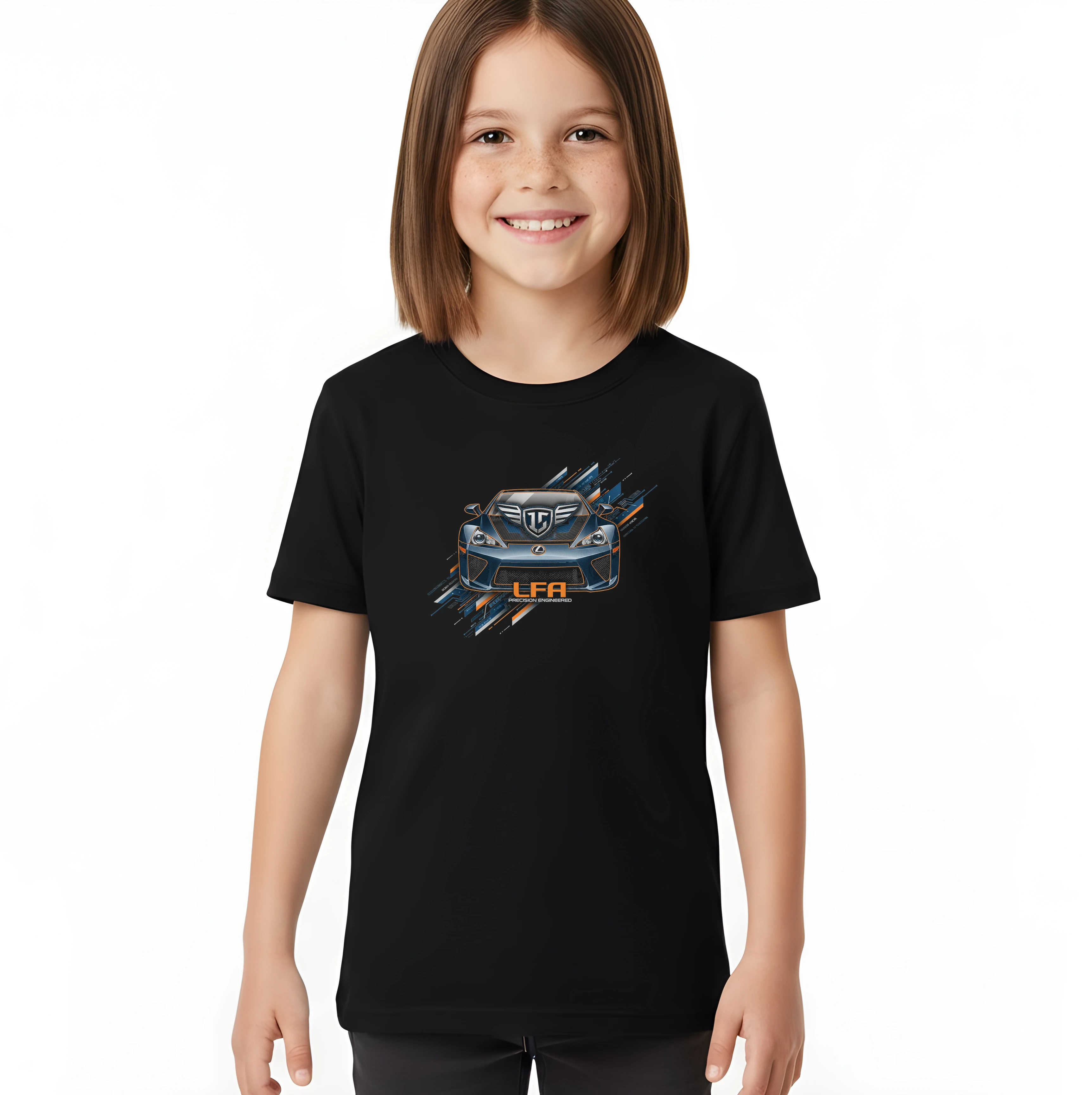 kids_tshirt_black_Lexus_Lfa_Precision_Engineered_Precizní_Karbonová_Aerodynamika_A_Futuristická_Síla_Black_uptop