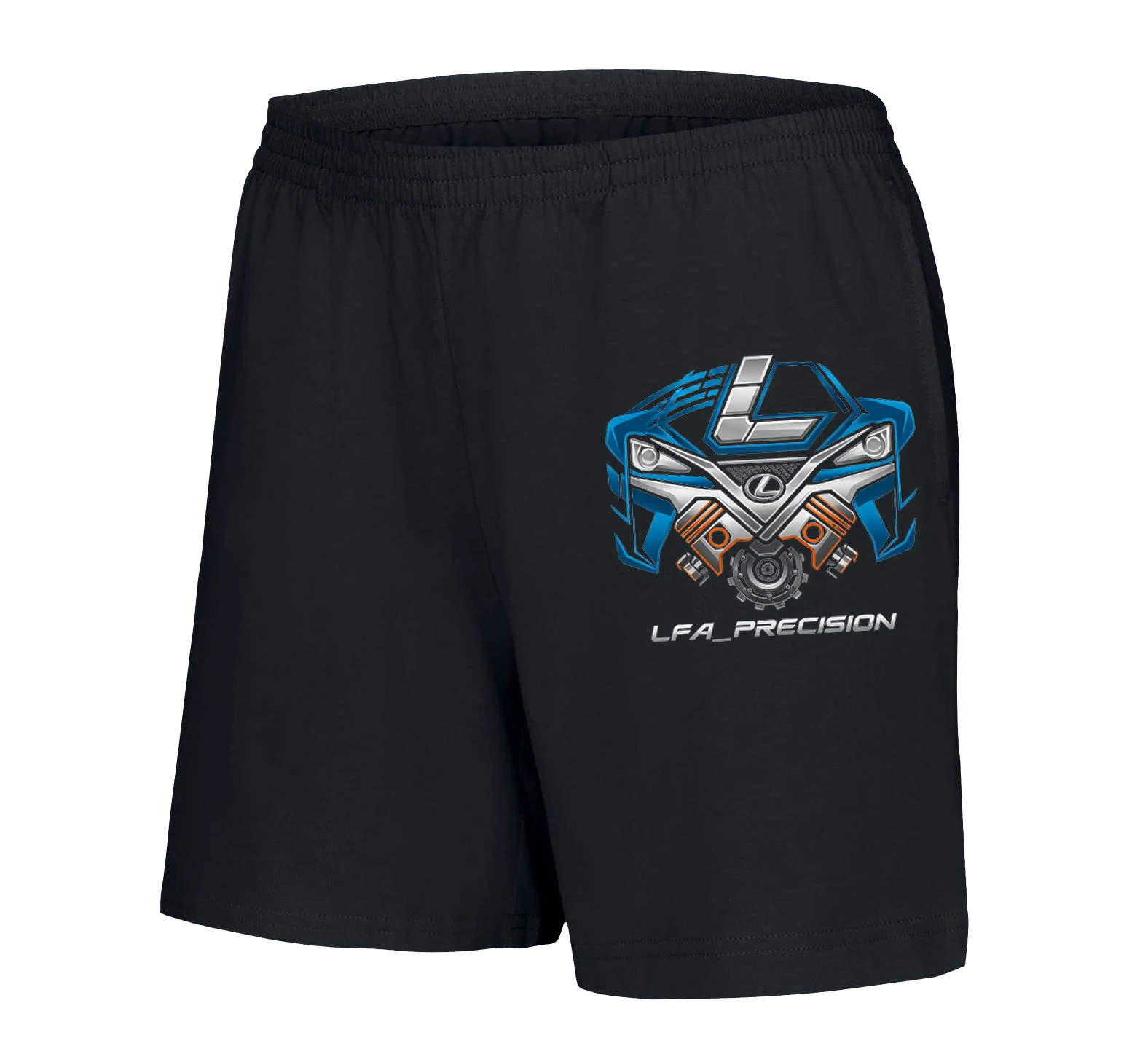 woman_shorts_black_Lexus_Lfa_Precizní_Supersportovní_Design_Výkon_Motor_Dokonalost_Black