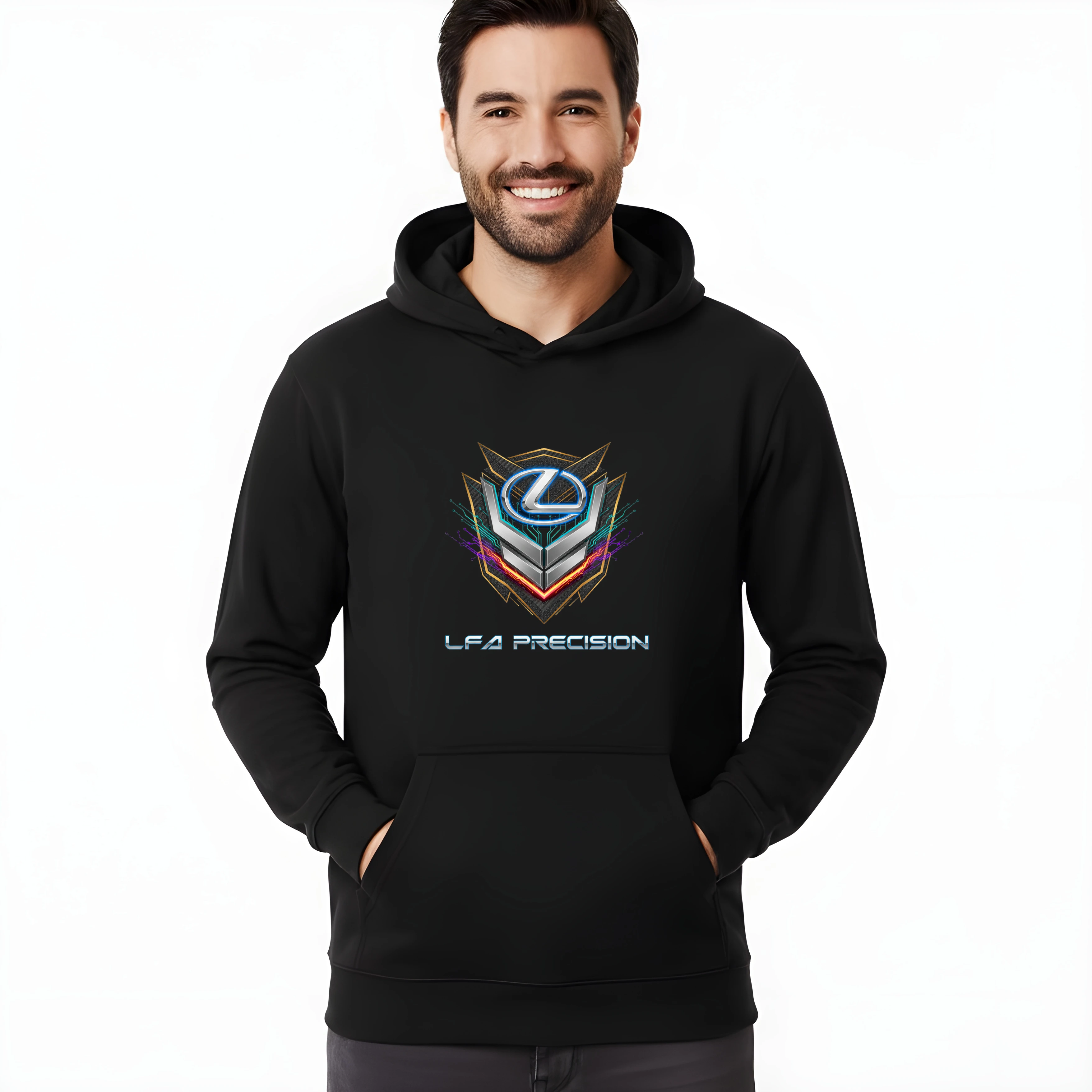 hoodie_black_Lexus_Lfa_Precizní_Svítící_Emblém_Futuristický_Prémiový_Automobilový_Design_Black
