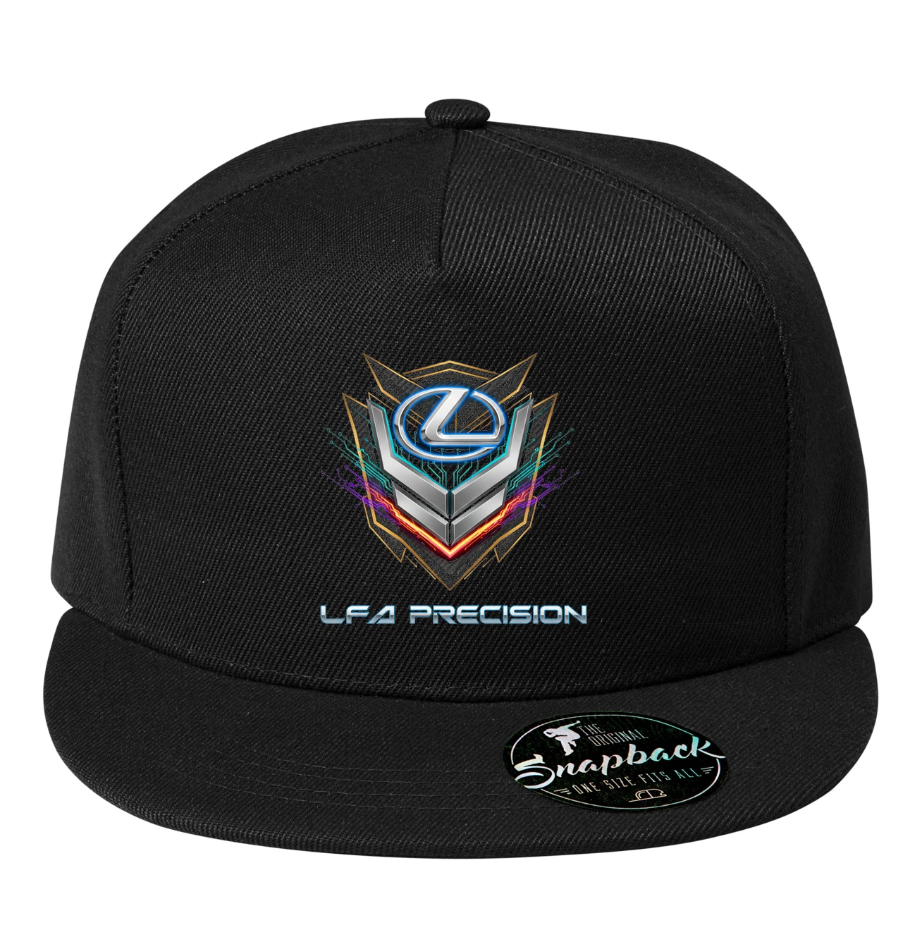 snapback_black_Lexus_Lfa_Precizní_Svítící_Emblém_Futuristický_Prémiový_Automobilový_Design_Black