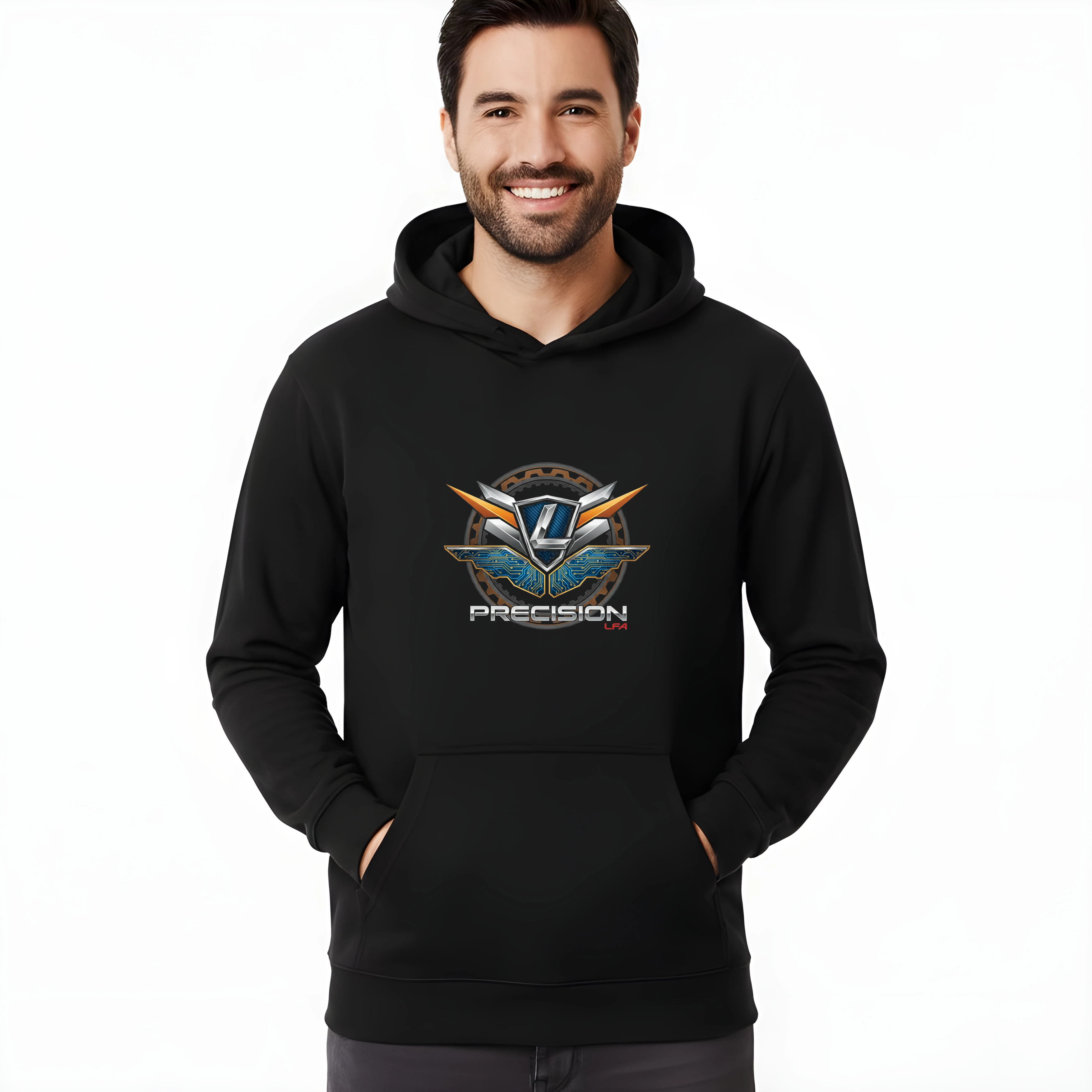 hoodie_black_Přesnost_Lfa_Precizní_Síla_Křídla_A_Štít_Technologie_Black