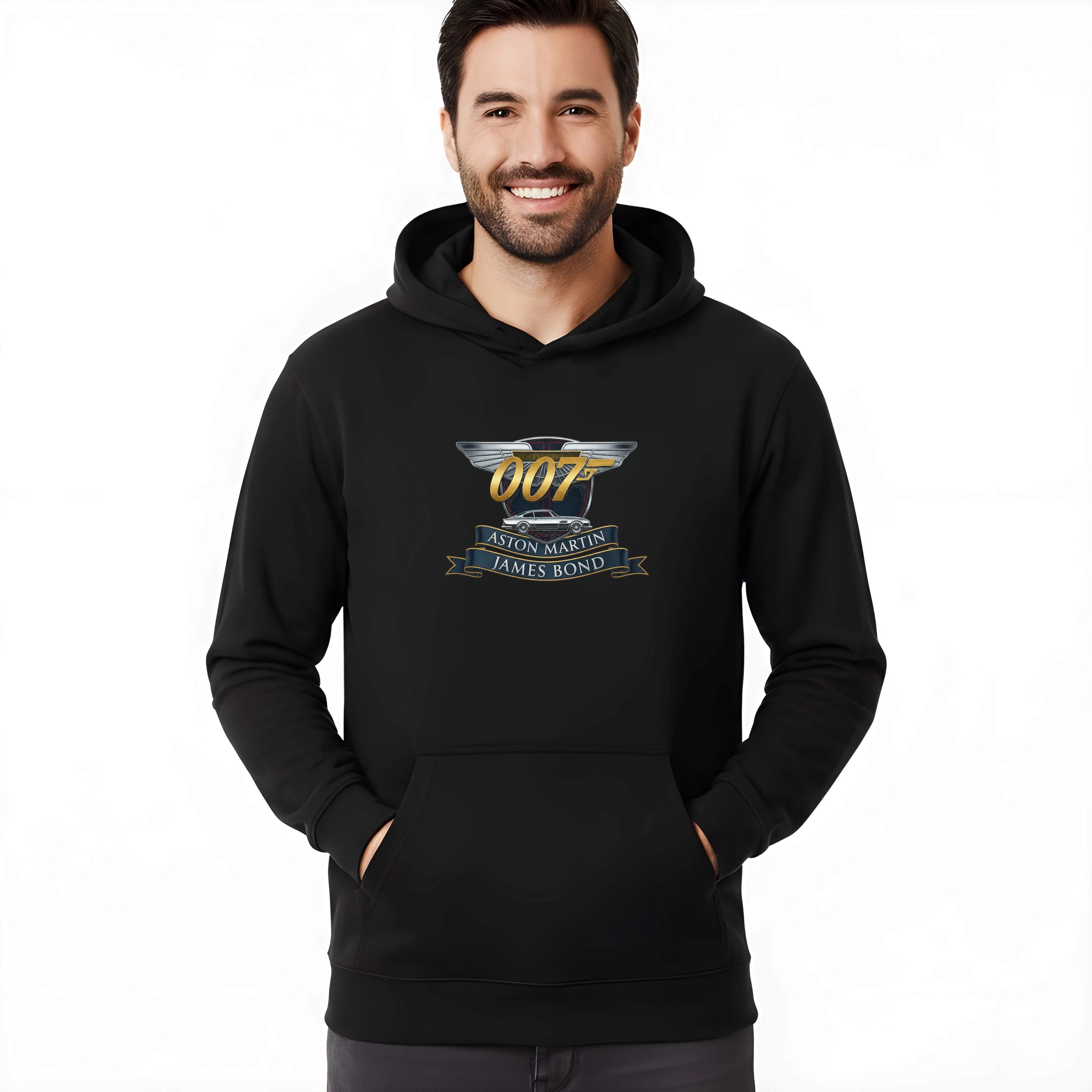 hoodie_black_Nadčasová_Zlatá_Elegance_Aston_Martin_James_Bond_Klasická_Špionážní_Ikona_Black_uptop