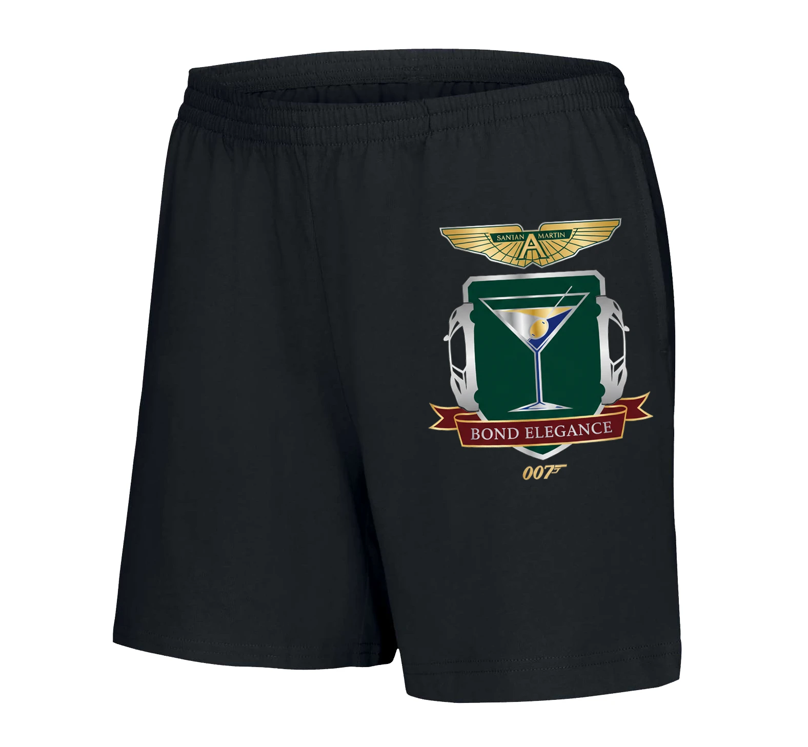 woman_shorts_black_Ušlechtilá_Elegance_Aston_Martin_Bond_007_Martini_Šarm_A_Rychlost_Black