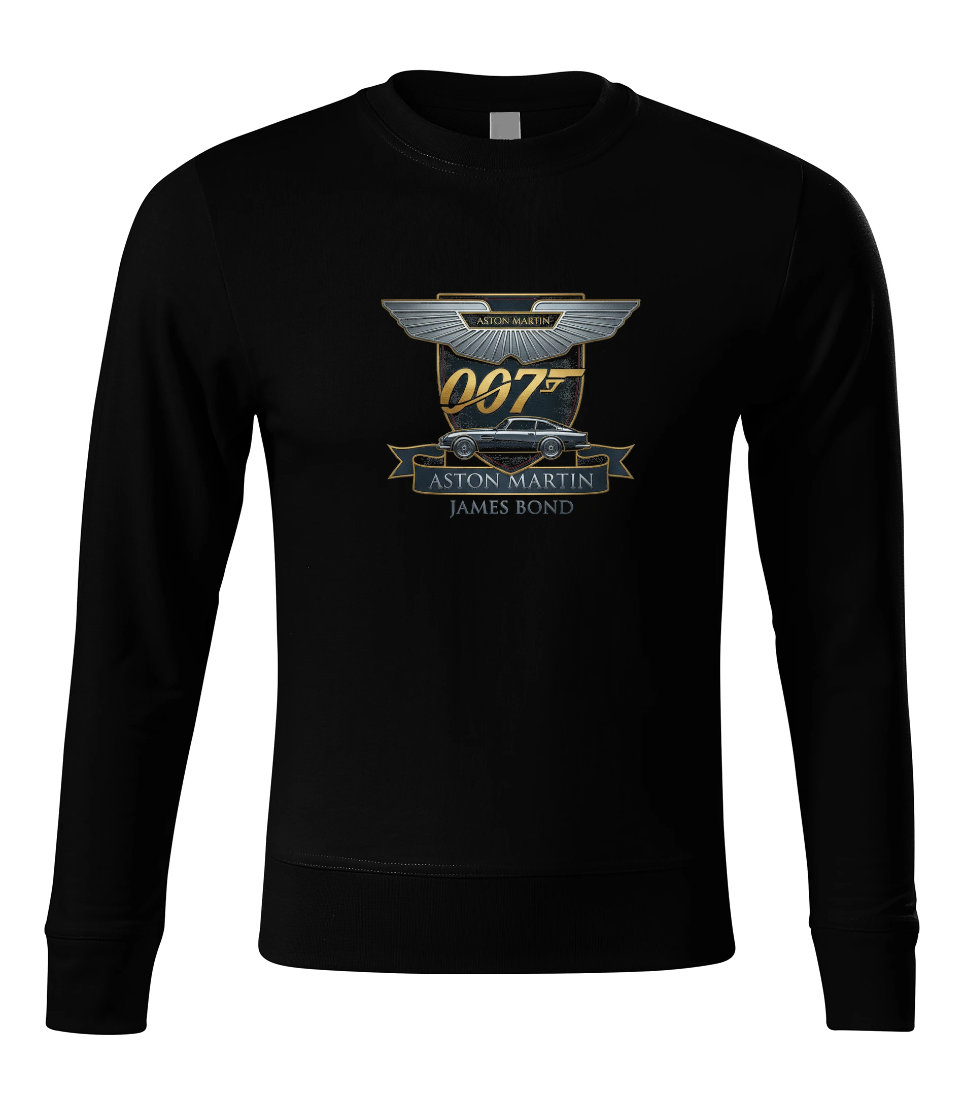 sweatshirt_black_Ikonická_Elegance_Aston_Martin_V_Záři_James_Bond_Black