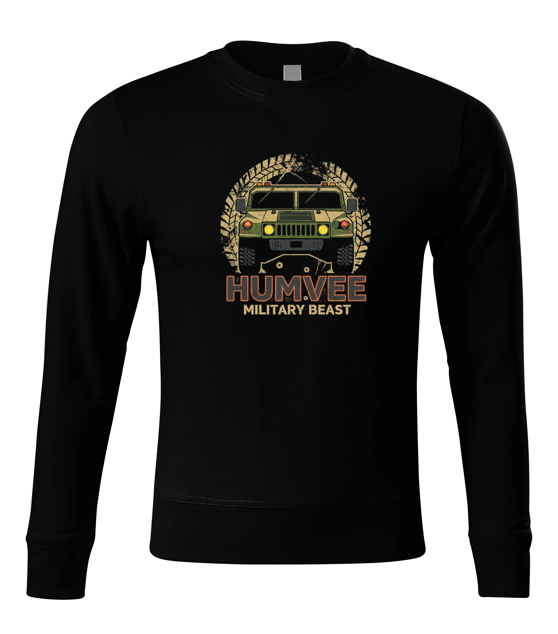 sweatshirt_black_Legendární_Humvee_Military_Beast_Vojenský_Offroadový_Obr_S_Duší_Dobrodruha_Black