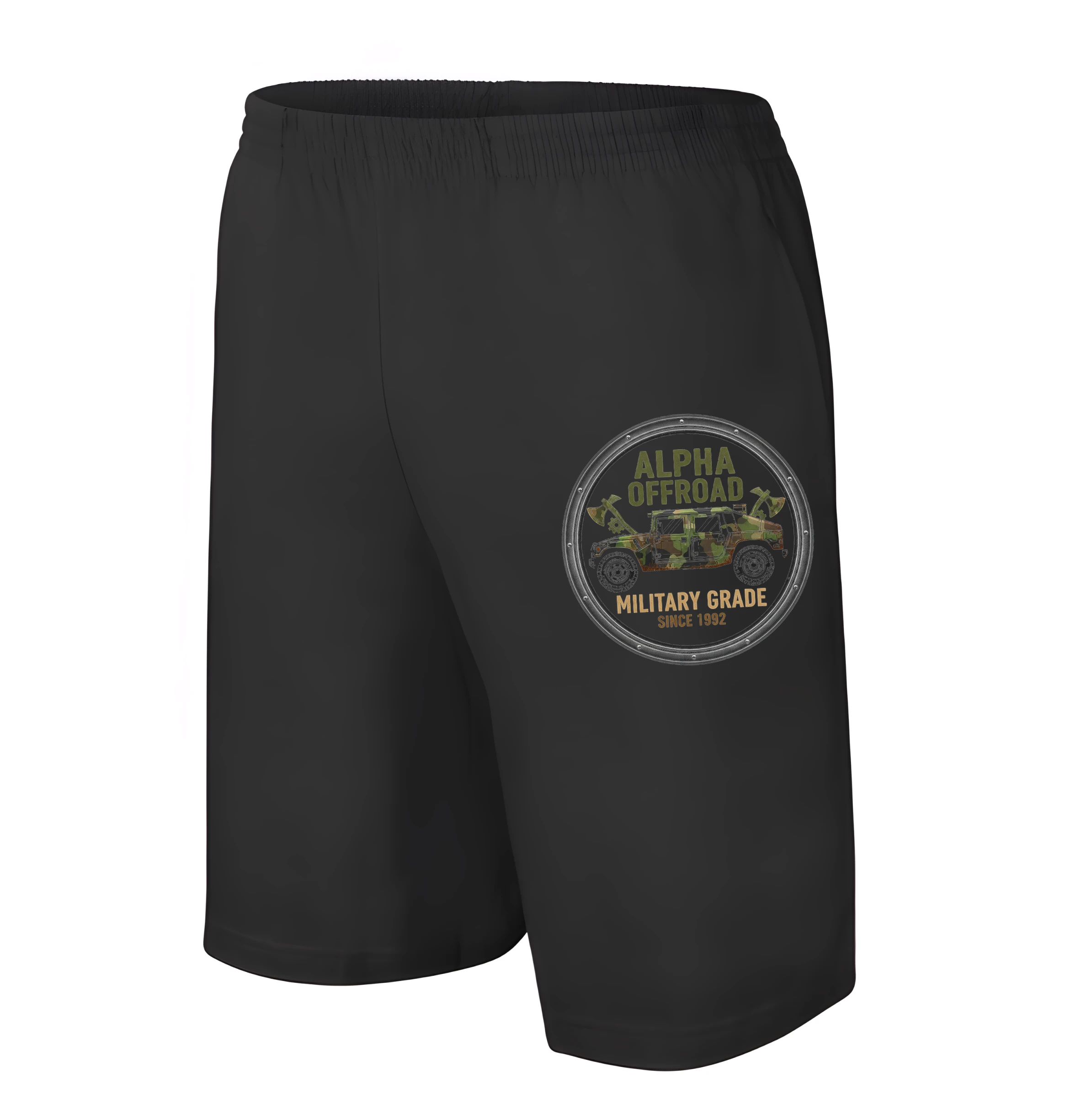 men_shorts_black_Alpha_Offroad_Vojenská_Maskáčová_Bestie_Pro_Nezničitelný_Terén_Black