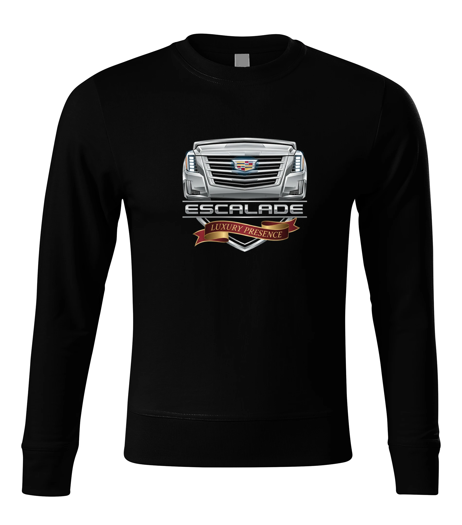 sweatshirt_black_Escalade_Královská_Přítomnost_Luxusu_A_Nepřehlédnutelná_Prestiž_Black