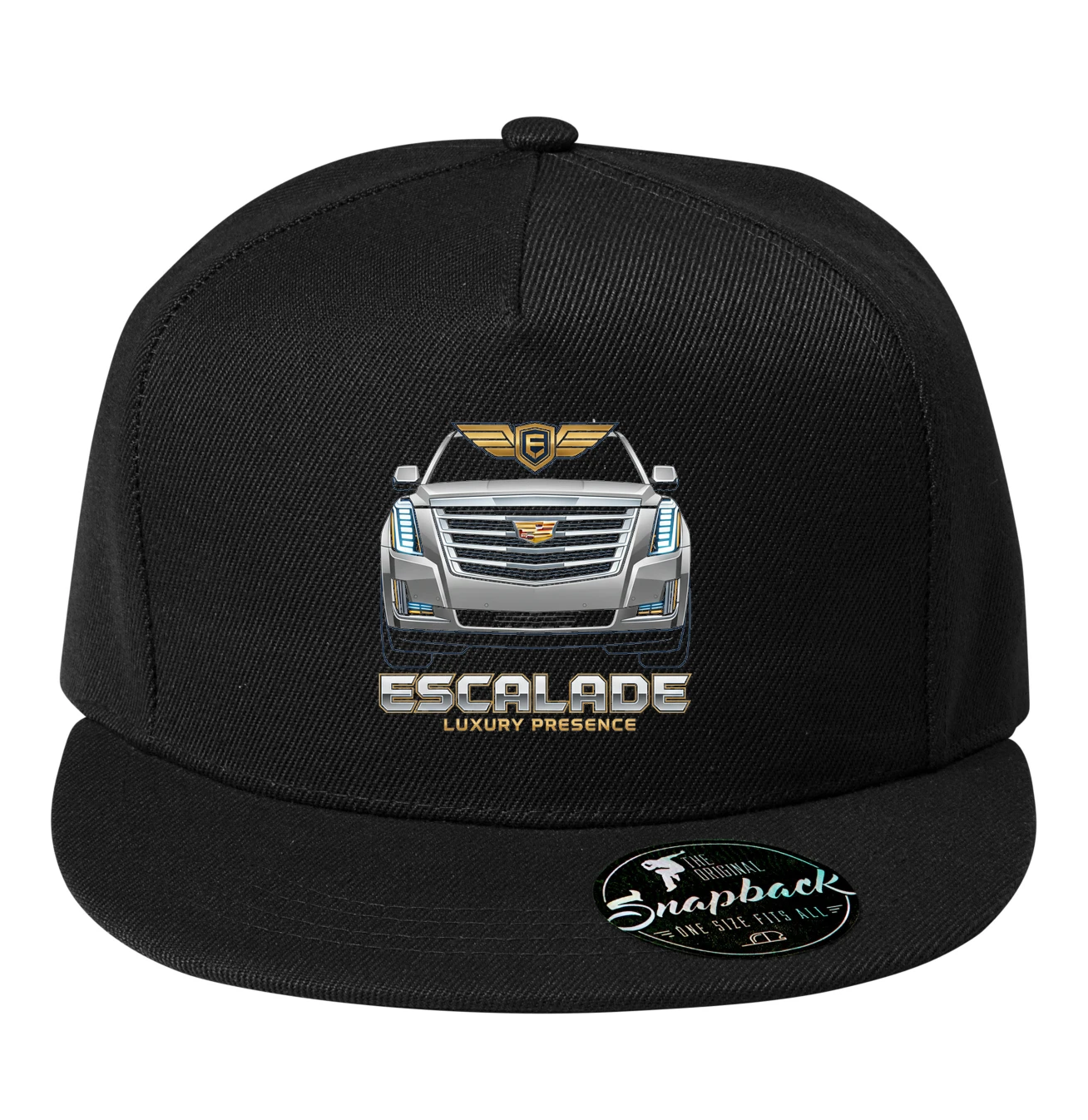 snapback_black_Escalade_Luxusní_Přítomnost_Ikona_Prémiové_Síly_A_Elegance_Black