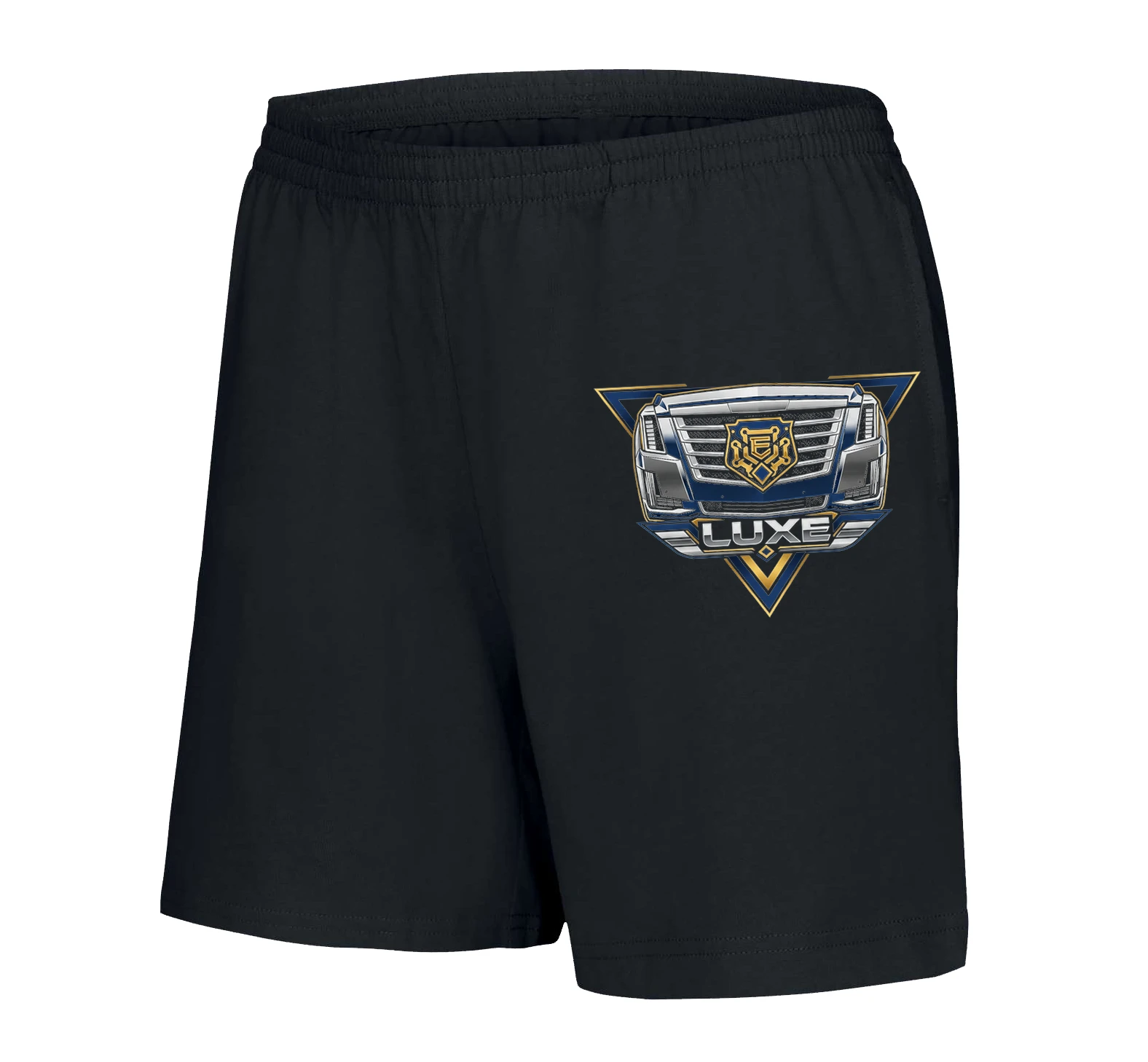 woman_shorts_black_Hrdá_Přední_Mříž_Luxe_Luxusní_Americká_Přítomnost_A_Prestiž_Black_middle