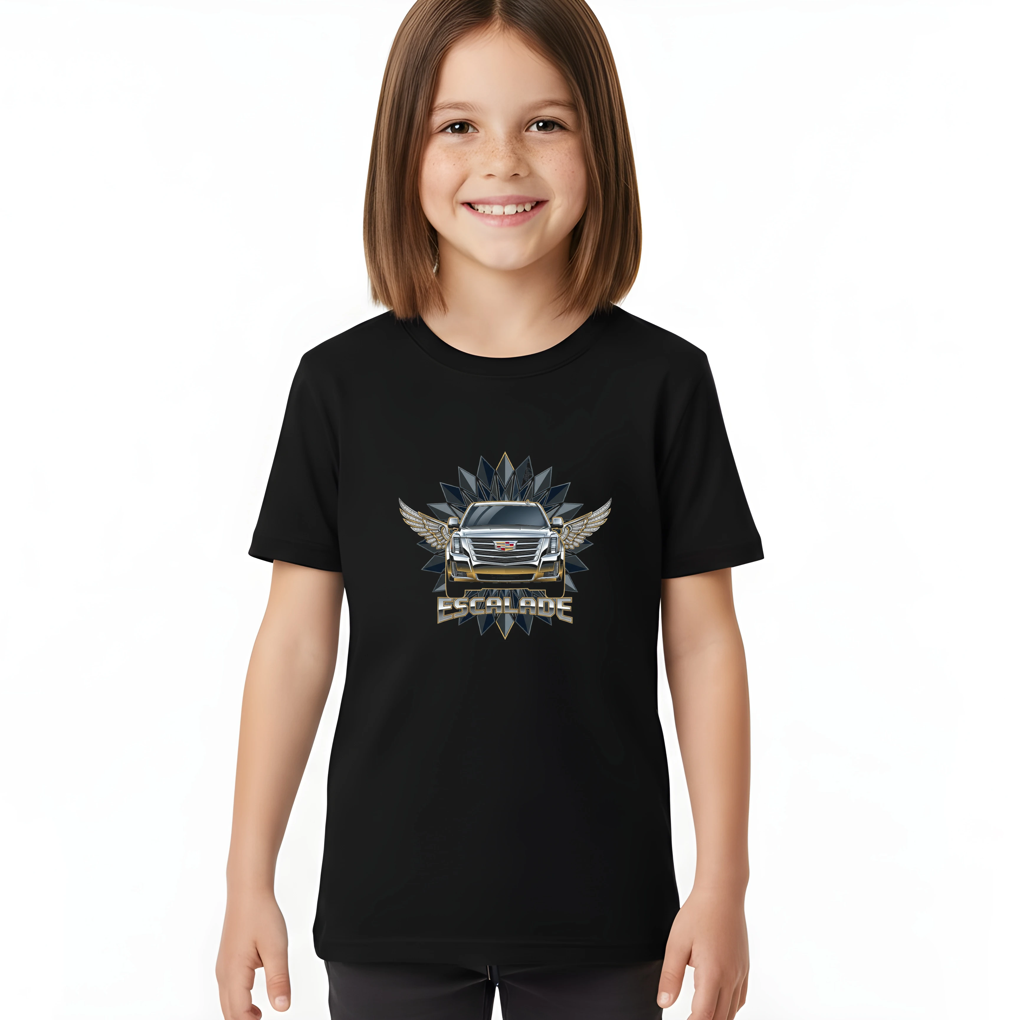 kids_tshirt_black_Escalade_Luxusní_Chromový_Lesk_Zlatých_Křídel_Královská_Přítomnost_Black