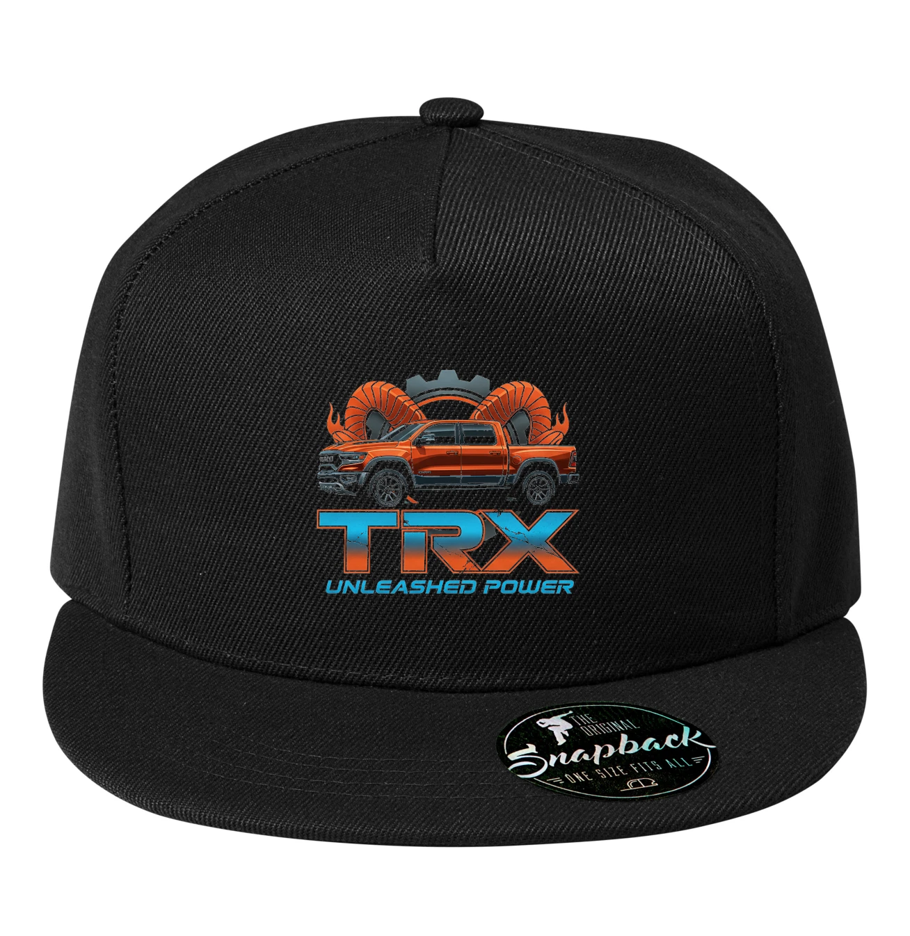 snapback_black_Trx_Divoká_Síla_Odhalená_Bestie_Rohů_A_Plamenů_Black