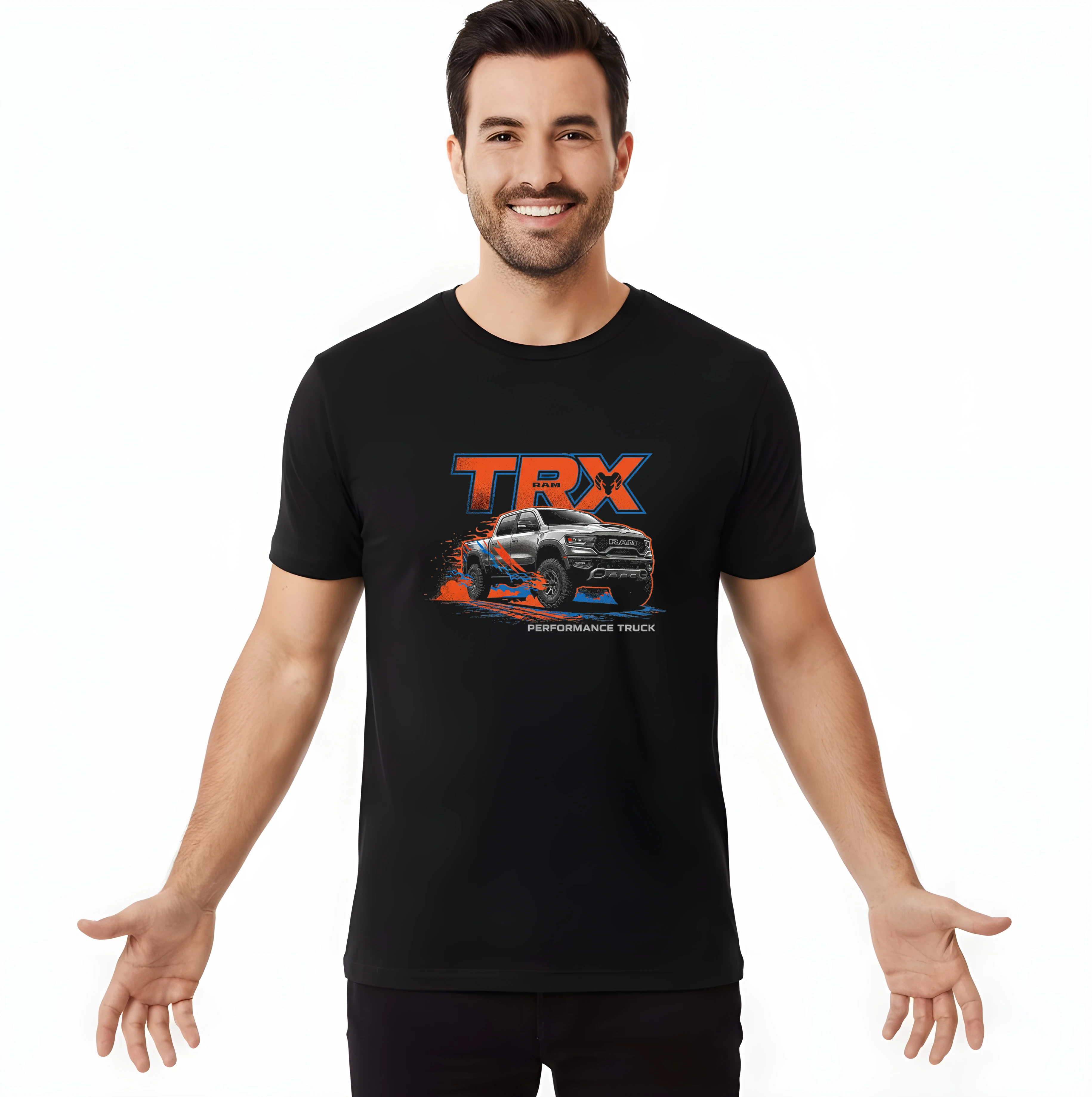 men_tshirt_black_Divoký_Trx_Ram_Výkon_Offroad_Síla_A_Adrenalin_Black