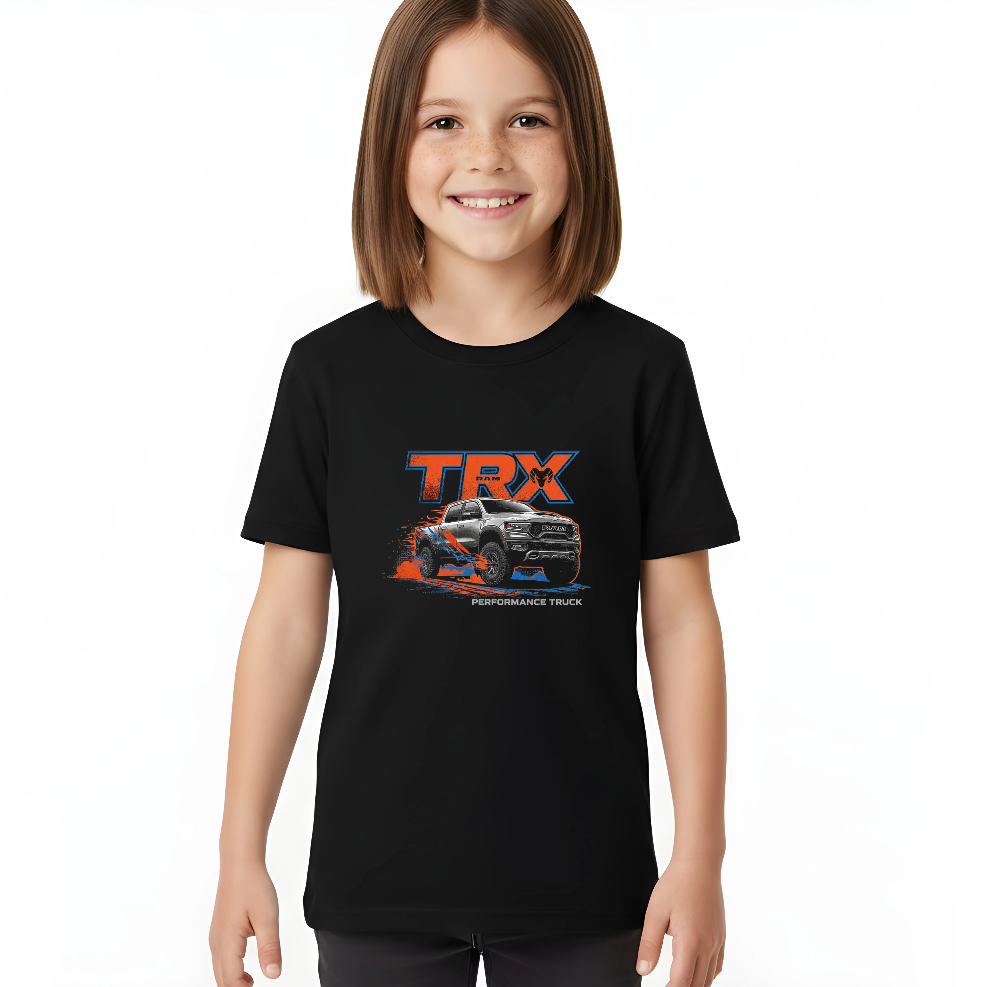 kids_tshirt_black_Divoký_Trx_Ram_Výkon_Offroad_Síla_A_Adrenalin_Black