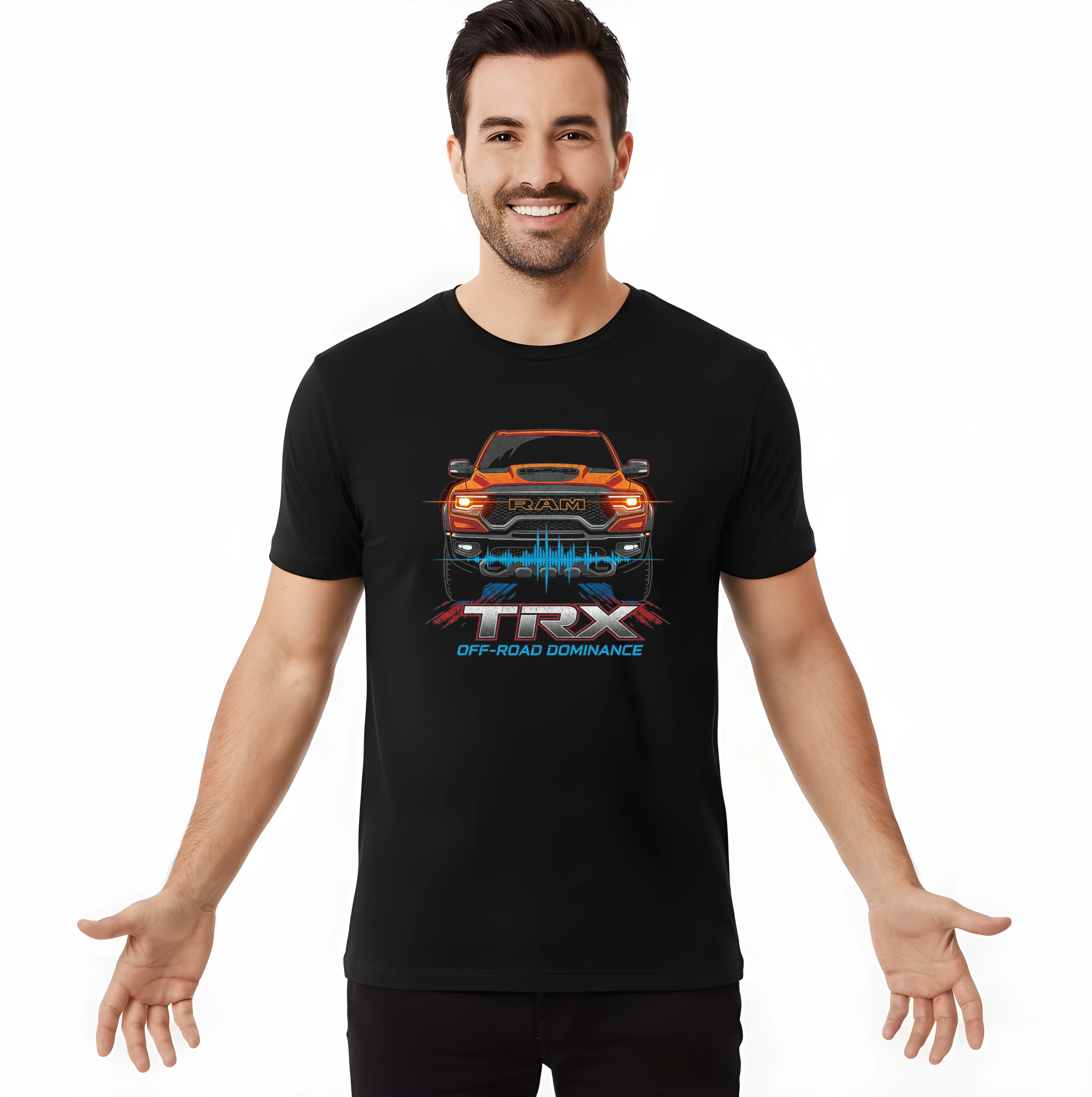 men_tshirt_black_Ram_Trx_Řev_Silného_Terénního_Vládce_Offroad_Dominance_Black