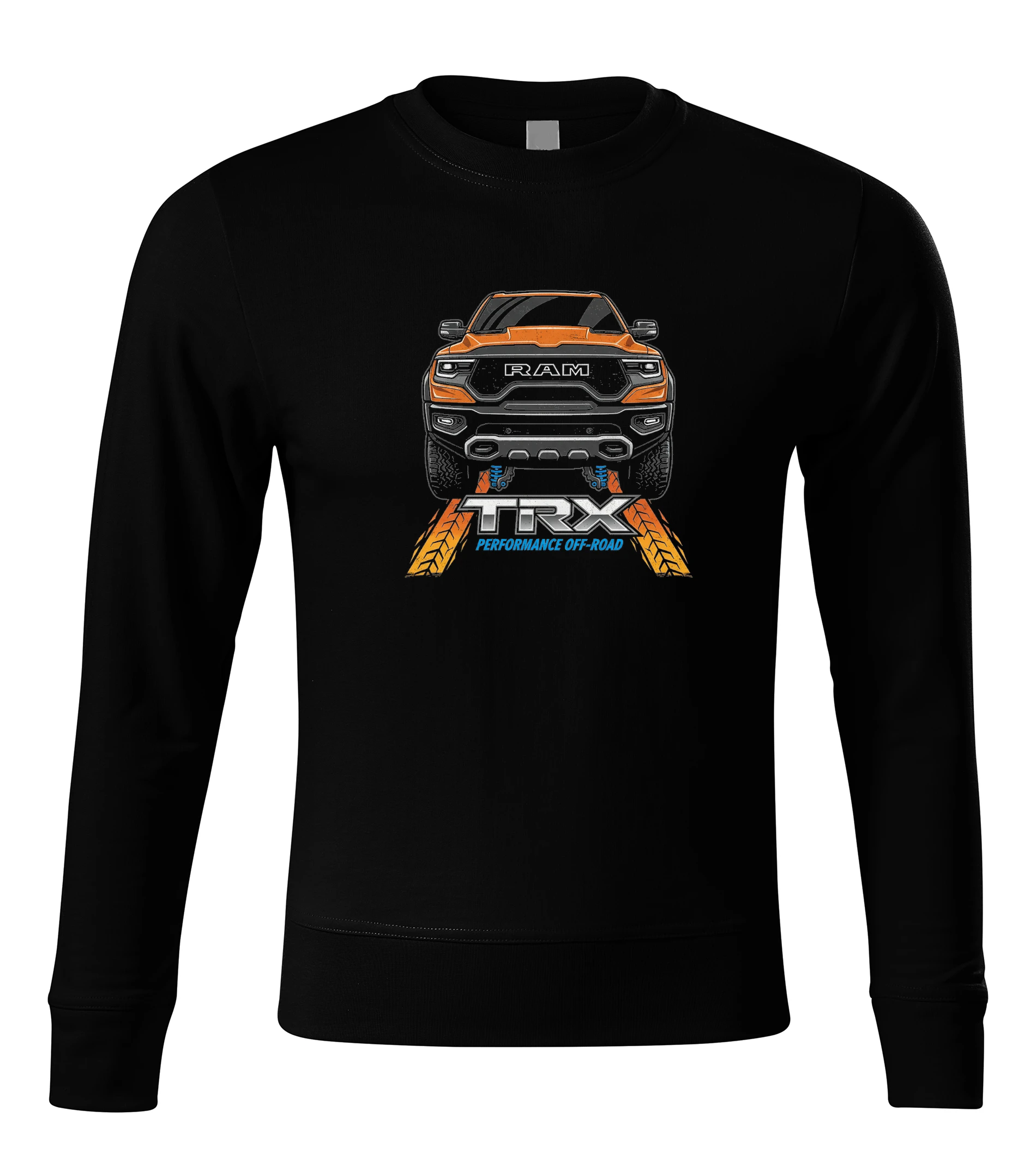 sweatshirt_black_Divoký_Ram_Trx_Performance_Offroad_Síla_Pro_Každý_Terén_Black