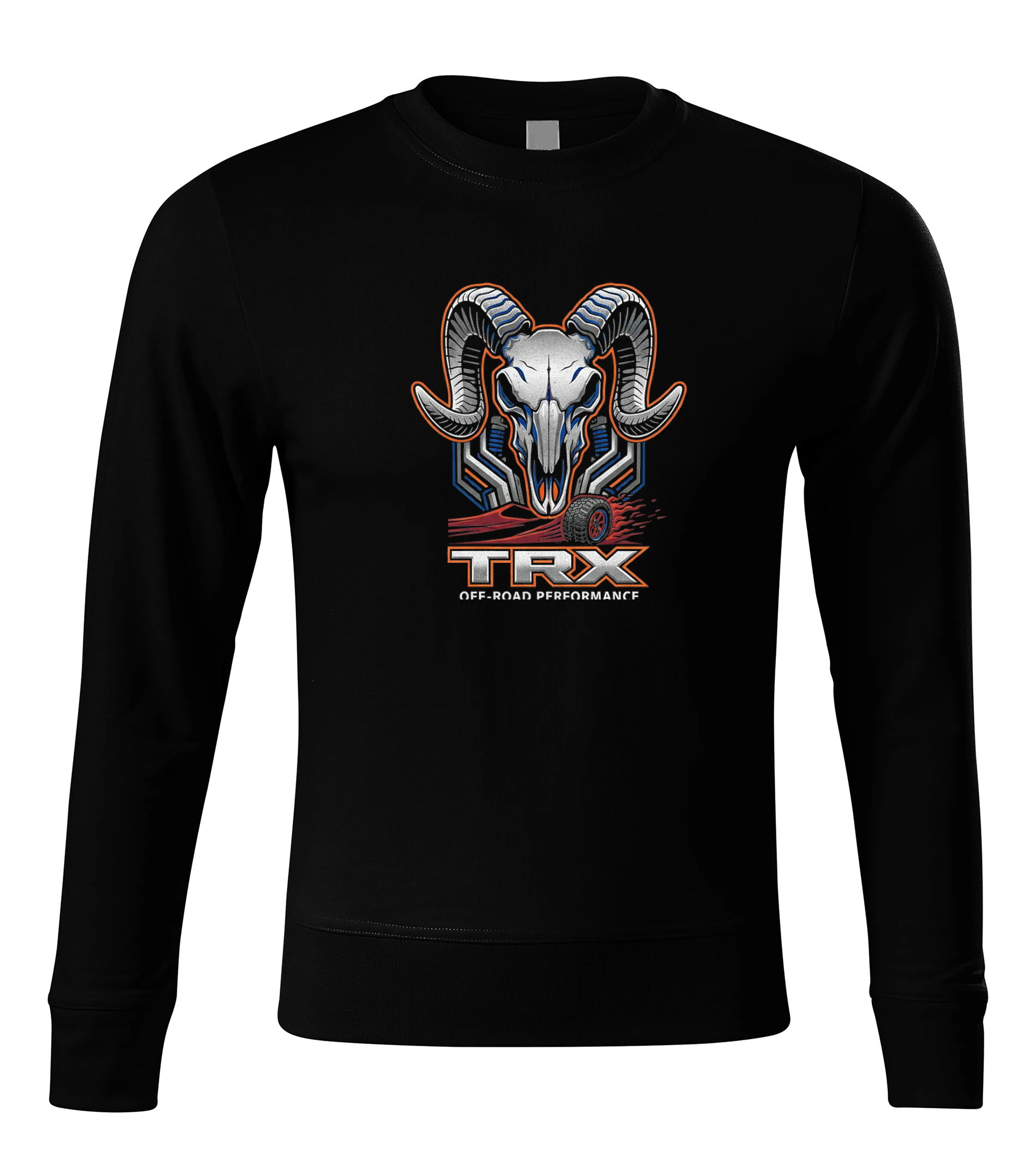 Kapucnis pulóver Wild Horned Skull Trx Offroad Power And Style