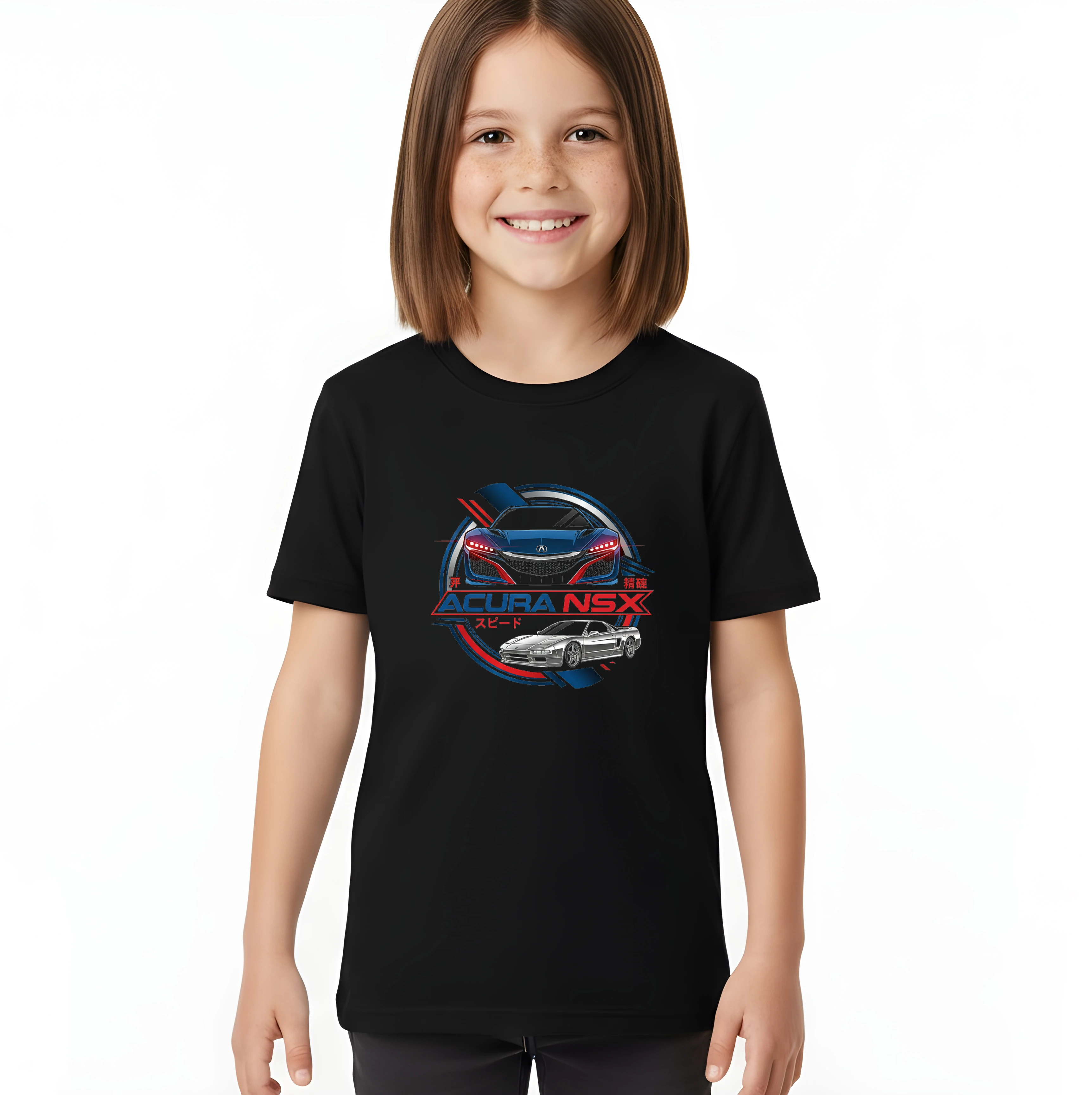 kids_tshirt_black_Acura_Nsx_Japonská_Ikona_Rychlosti_A_Přesnosti_Ve_Futuristickém_Designu_Black