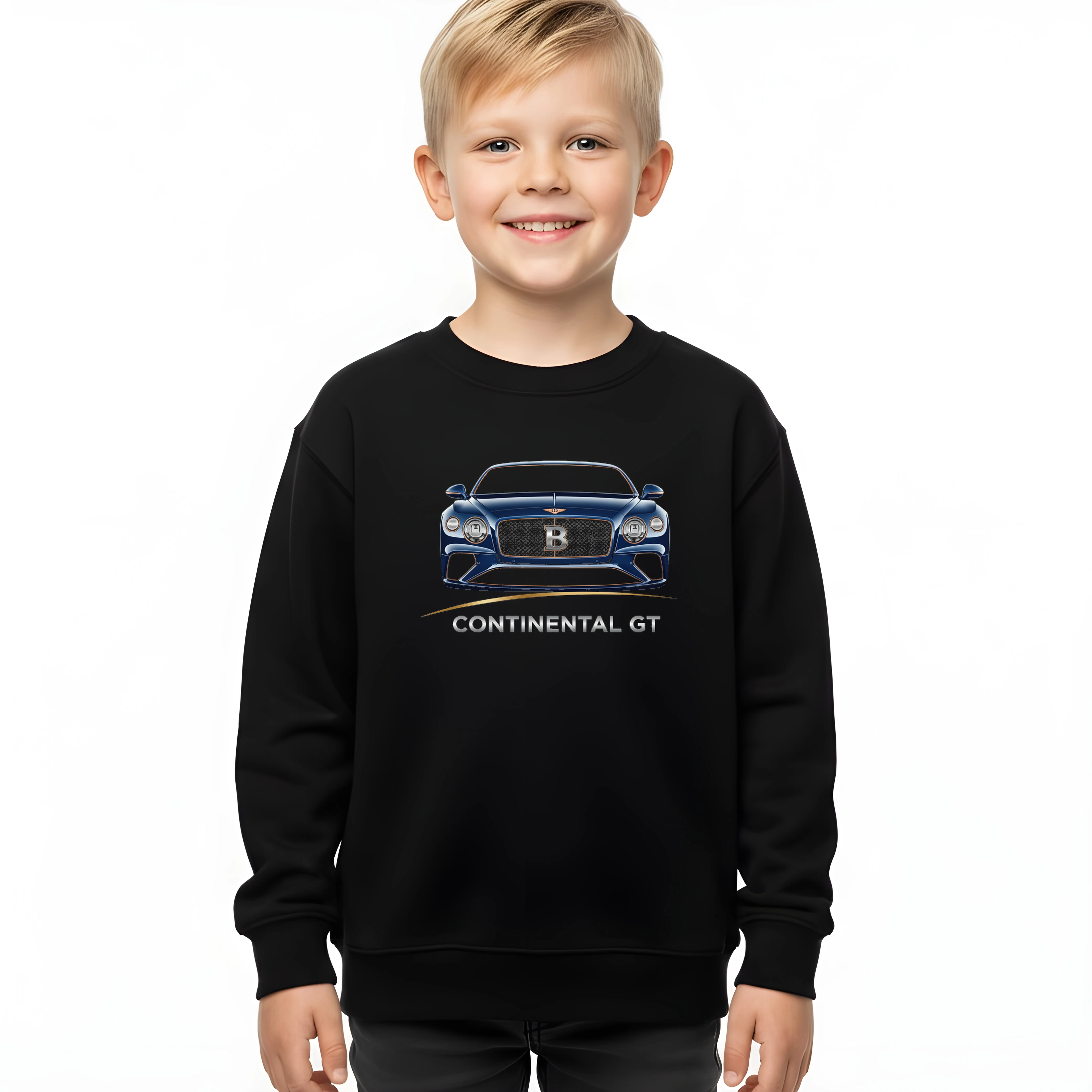 kids_sweatshirt_black_Ikonický_Continental_Gt_Elegance_Síla_A_Nedostižný_Luxus_Na_Silnici_Black_uptop