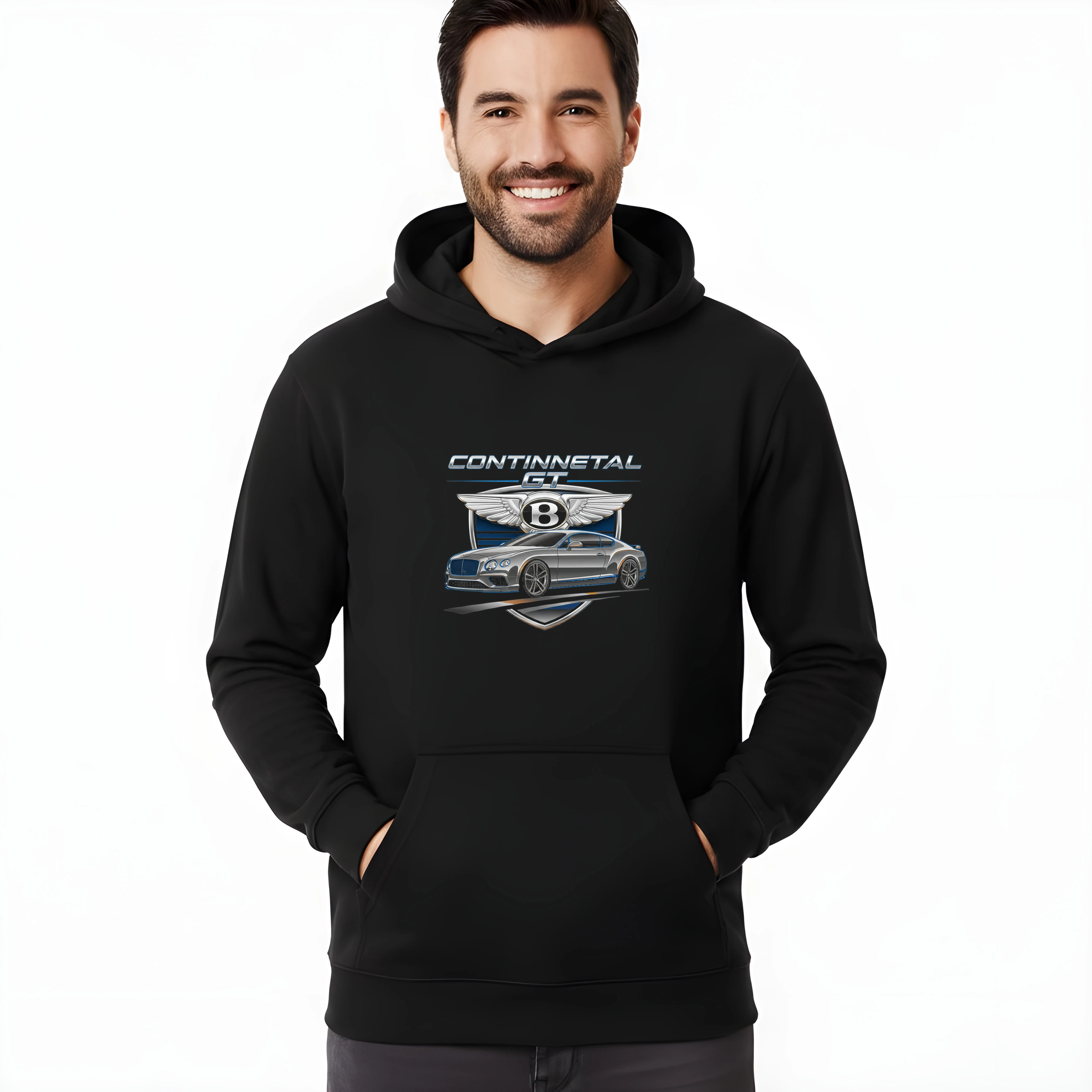 hoodie_black_Luxusní_Síla_A_Elegantní_Křivky_Continental_Gt_Pro_Suverénní_Jízdu_Black