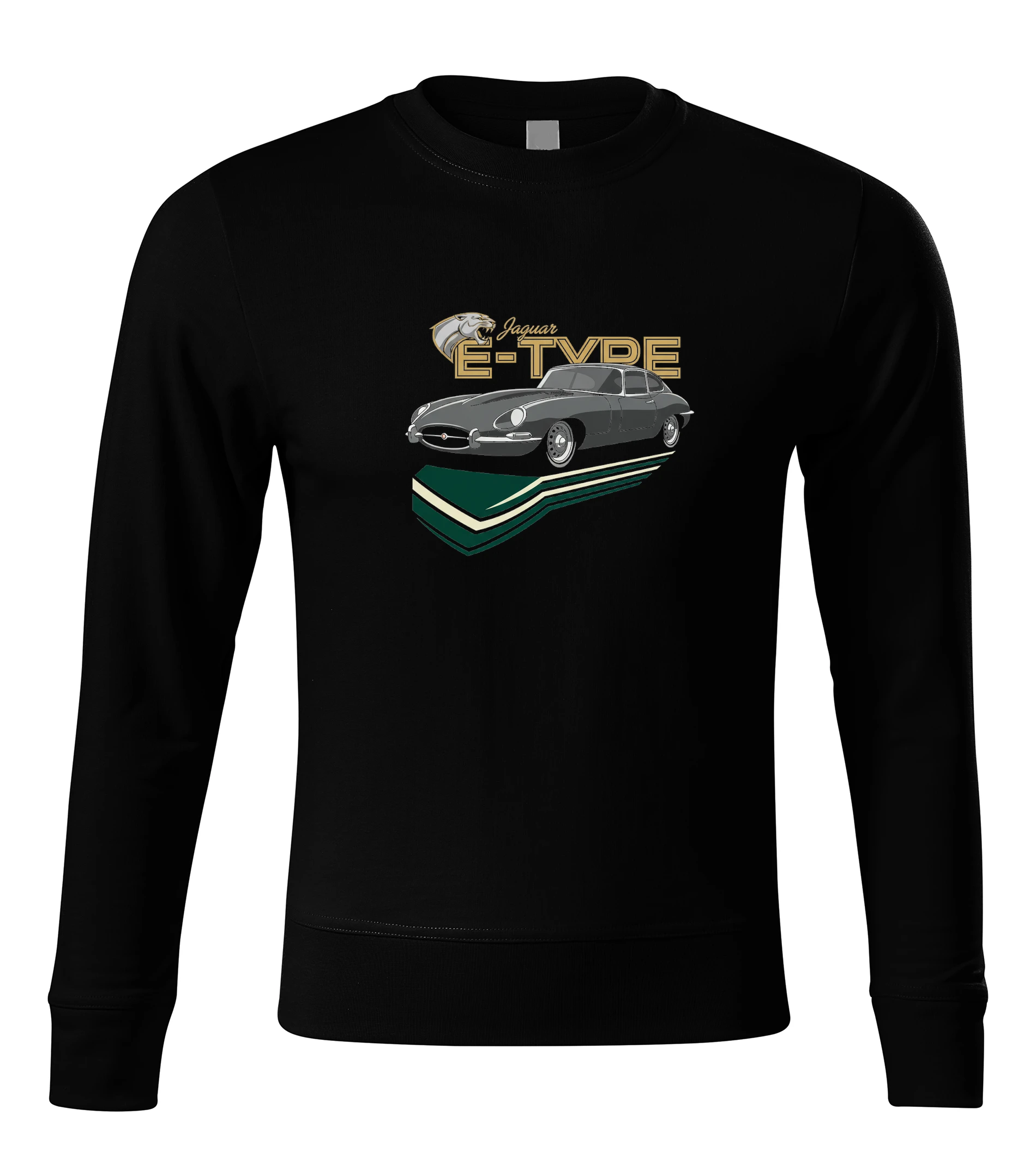 sweatshirt_black_Jaguar_Etype_Klasická_Krása_A_Retro_Elegance_Britského_Sportovního_Vozu_Black