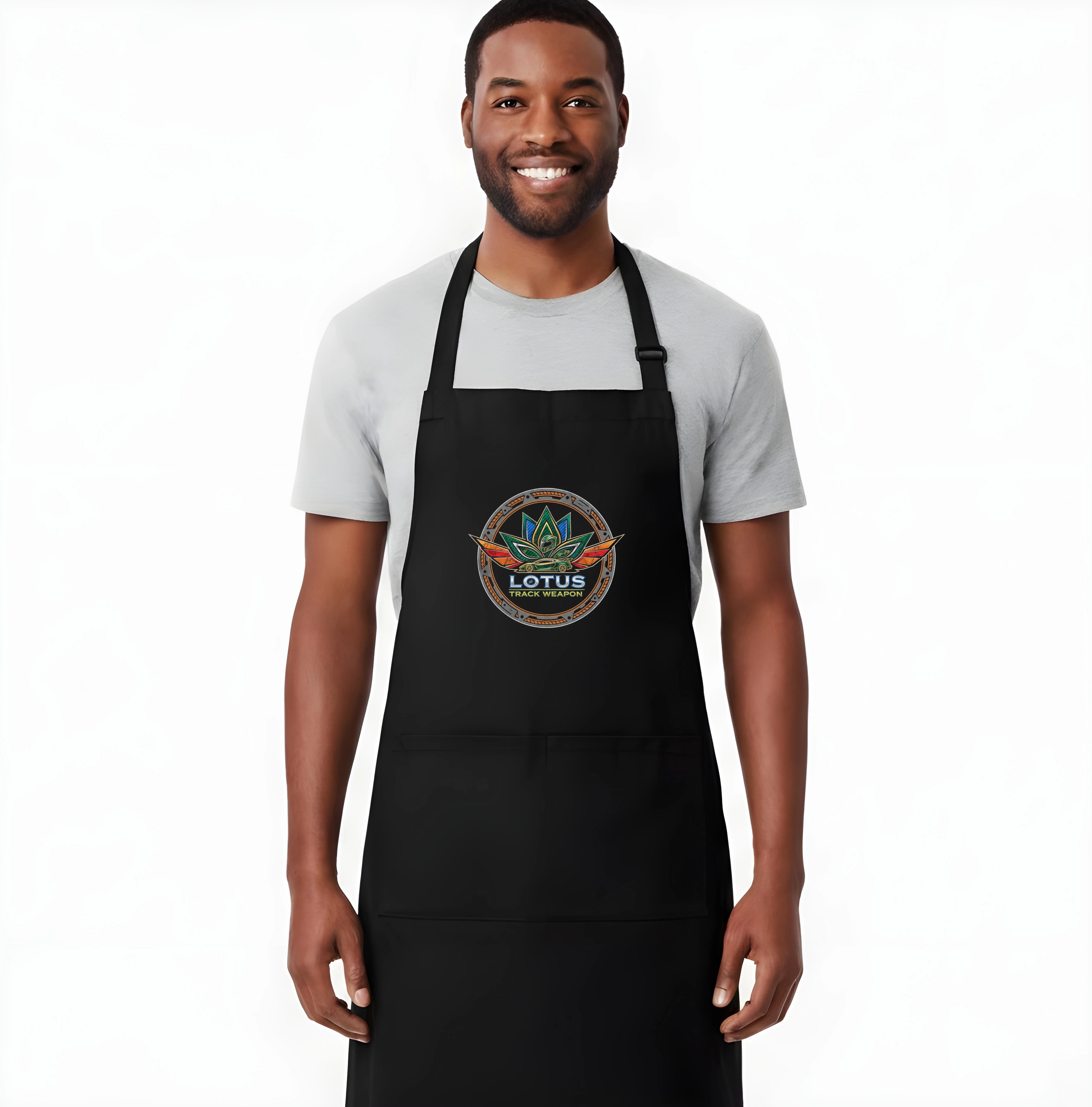 apron_black_Lotus_Okruhová_Síla_Zelená_Zbraň_Rychlosti_A_Závodního_Šarmu_Black