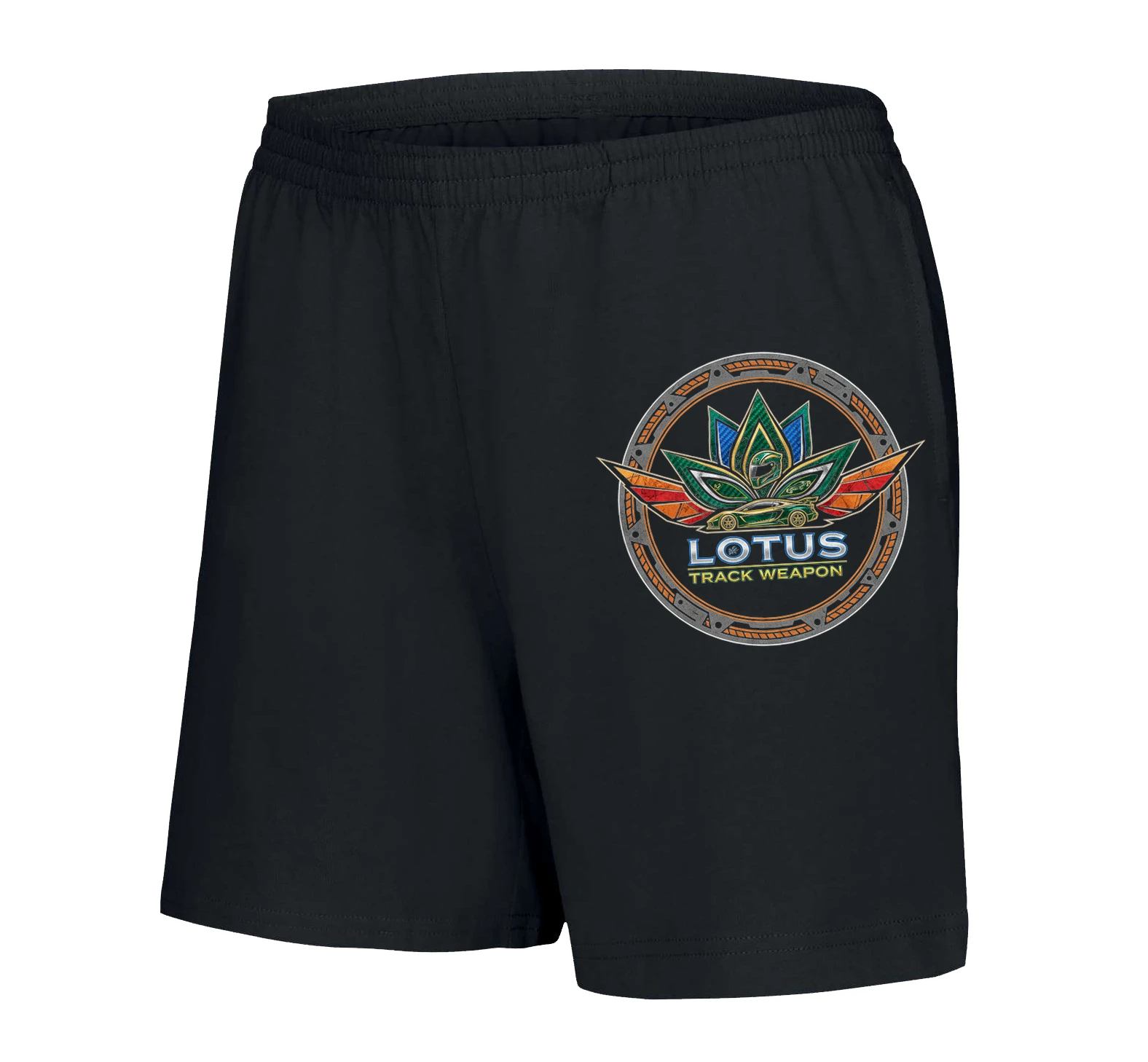 woman_shorts_black_Lotus_Okruhová_Síla_Zelená_Zbraň_Rychlosti_A_Závodního_Šarmu_Black