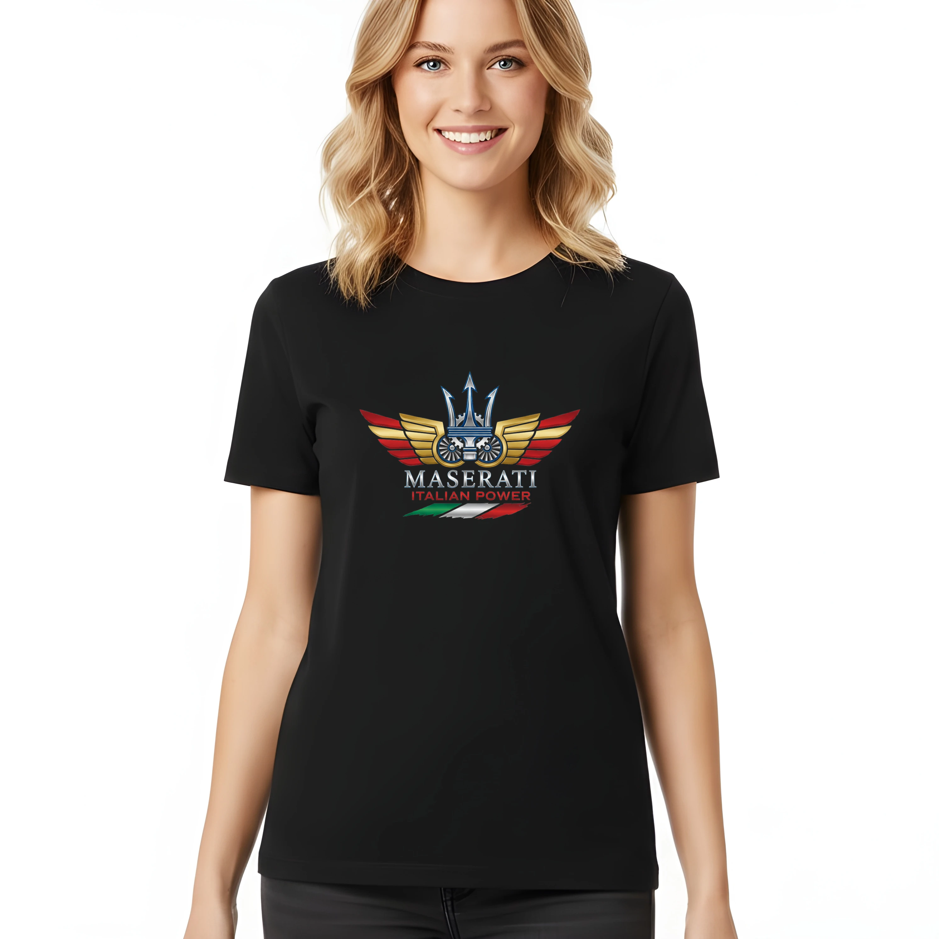 Női póló Maserati Italian Trident Power Wings Precíziós mechanika és luxus teljesítmény