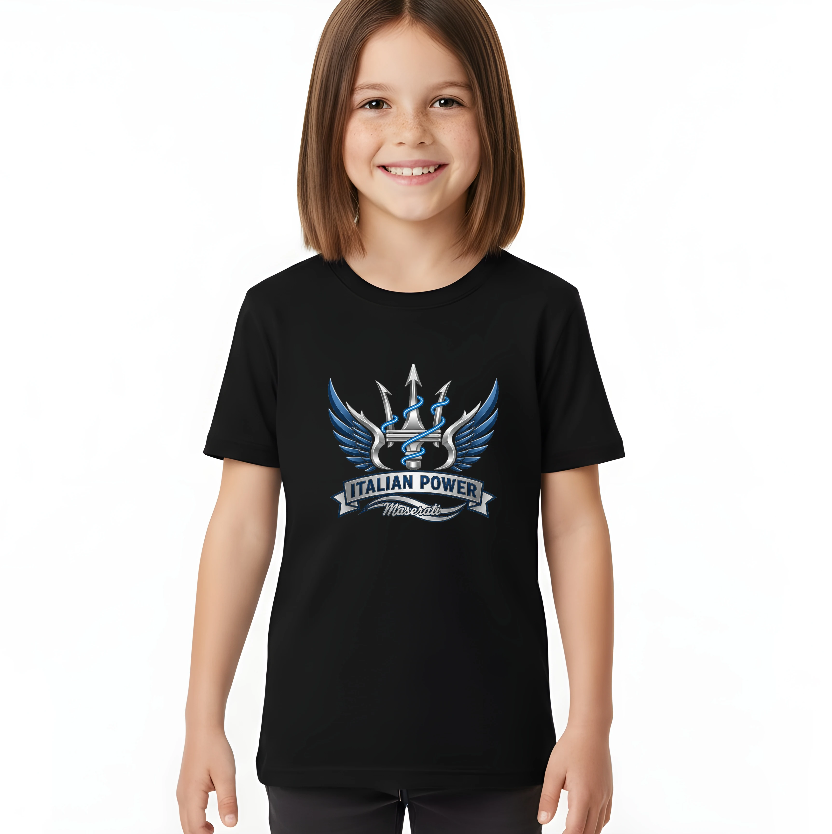 kids_tshirt_black_Italská_Síla_Trojzubce_A_Křídel_Italian_Power_Maserati_Inspirace_Black