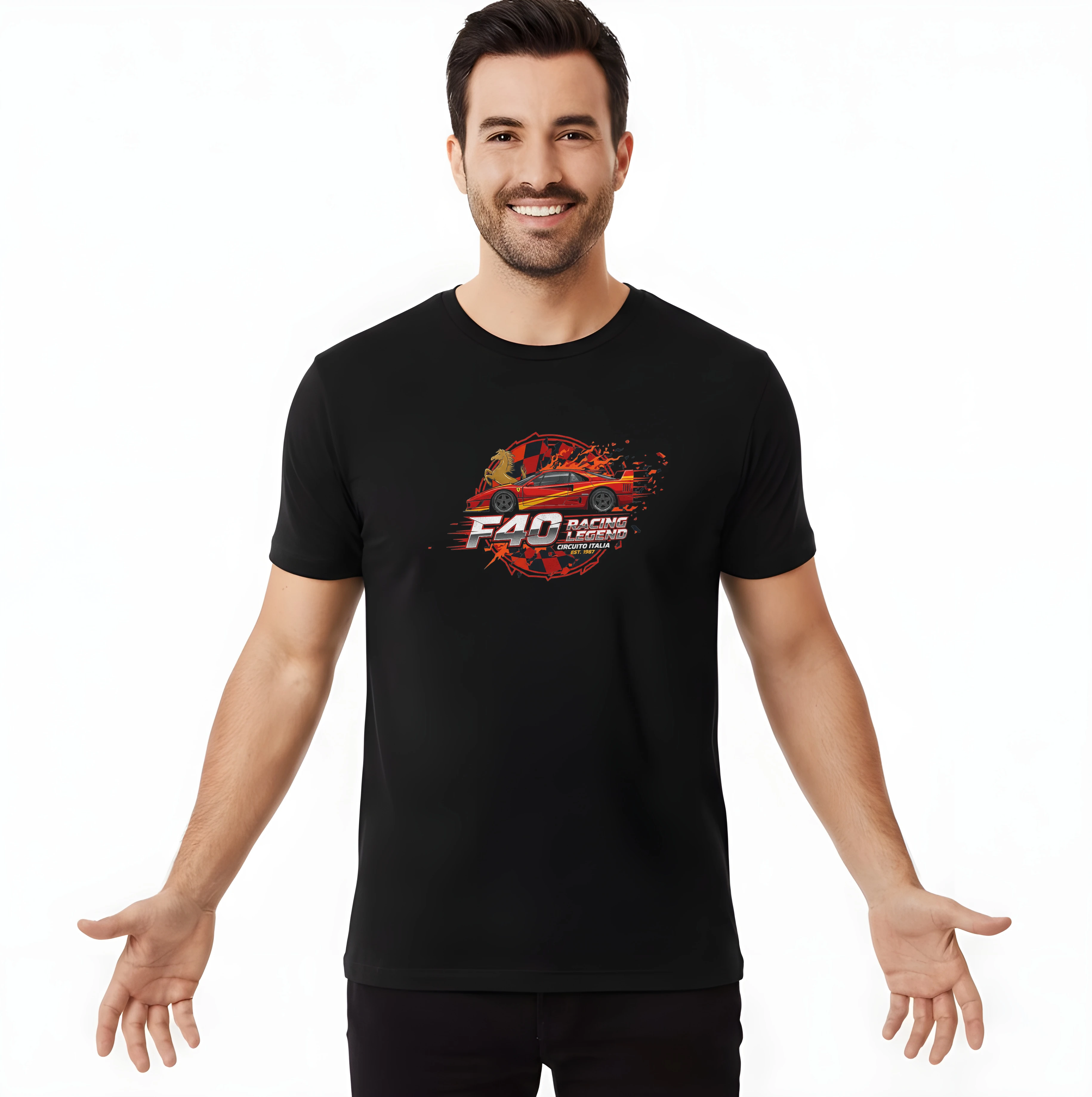 men_tshirt_black_Ohnivá_Italská_Závodní_Ikona_F40_Racing_Legend_Z_Circuito_Italia_Black_uptop