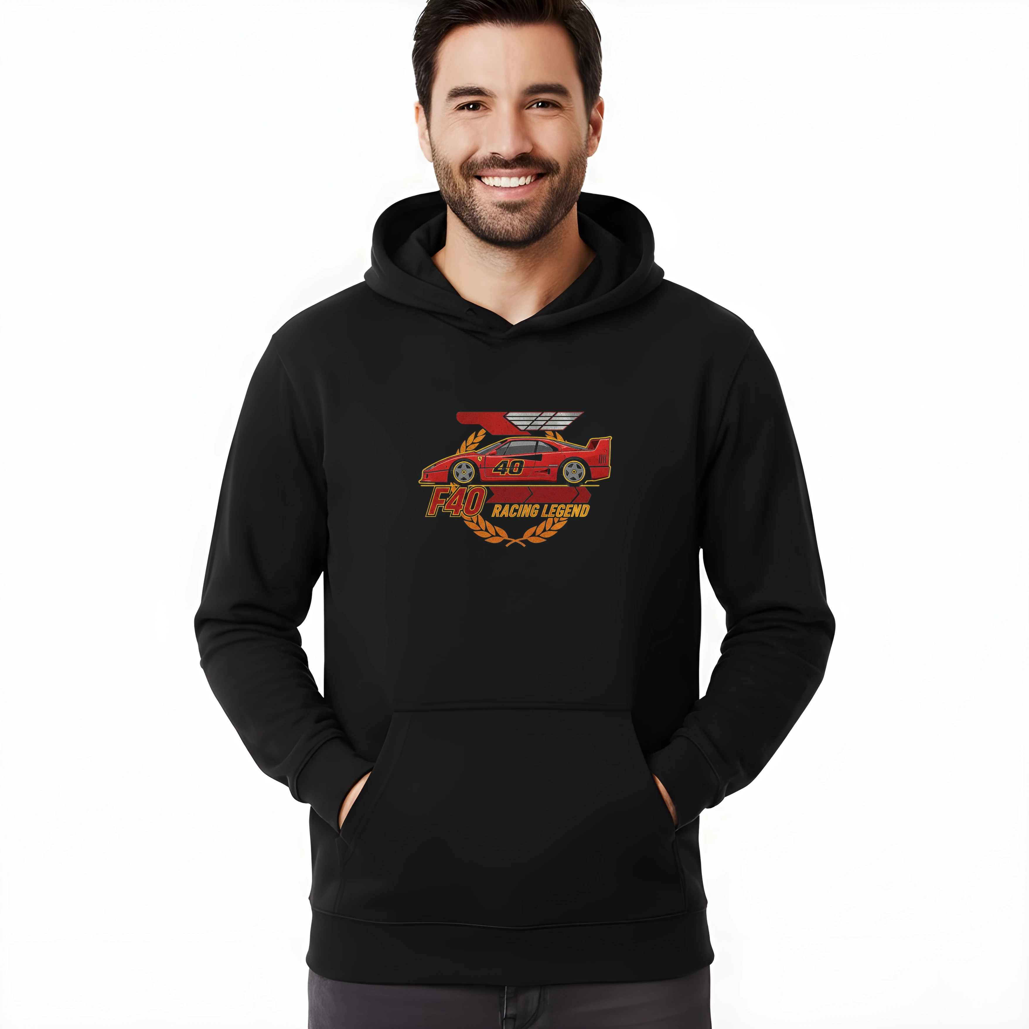 hoodie_black_F40_Závodní_Legenda_Rychlost_A_Vášeň_Ikonický_Styl_Racing_Legend_Black_uptop