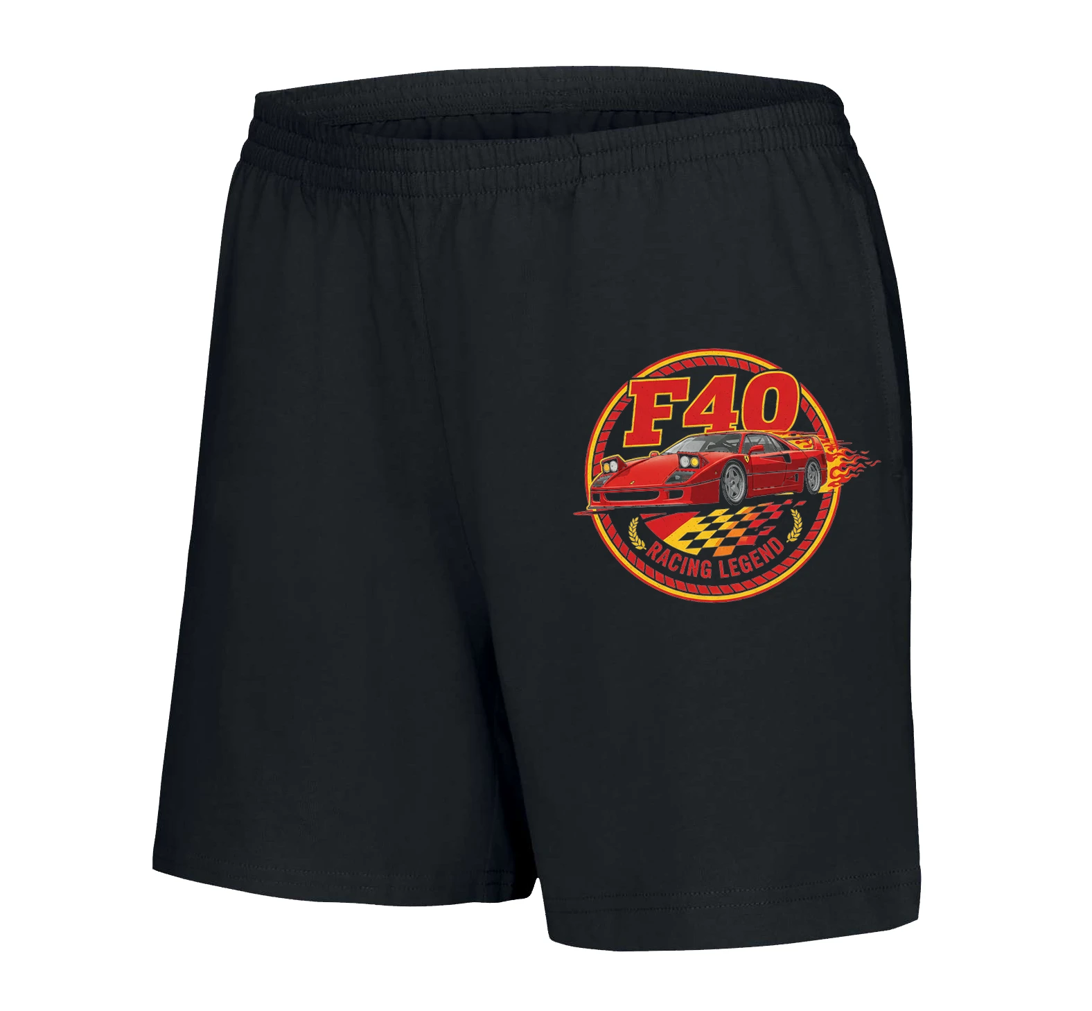 Dámske šortky Legendárna Ferrari F40 Racing Legend Oheň Rýchlosť A Okruhová Vášeň