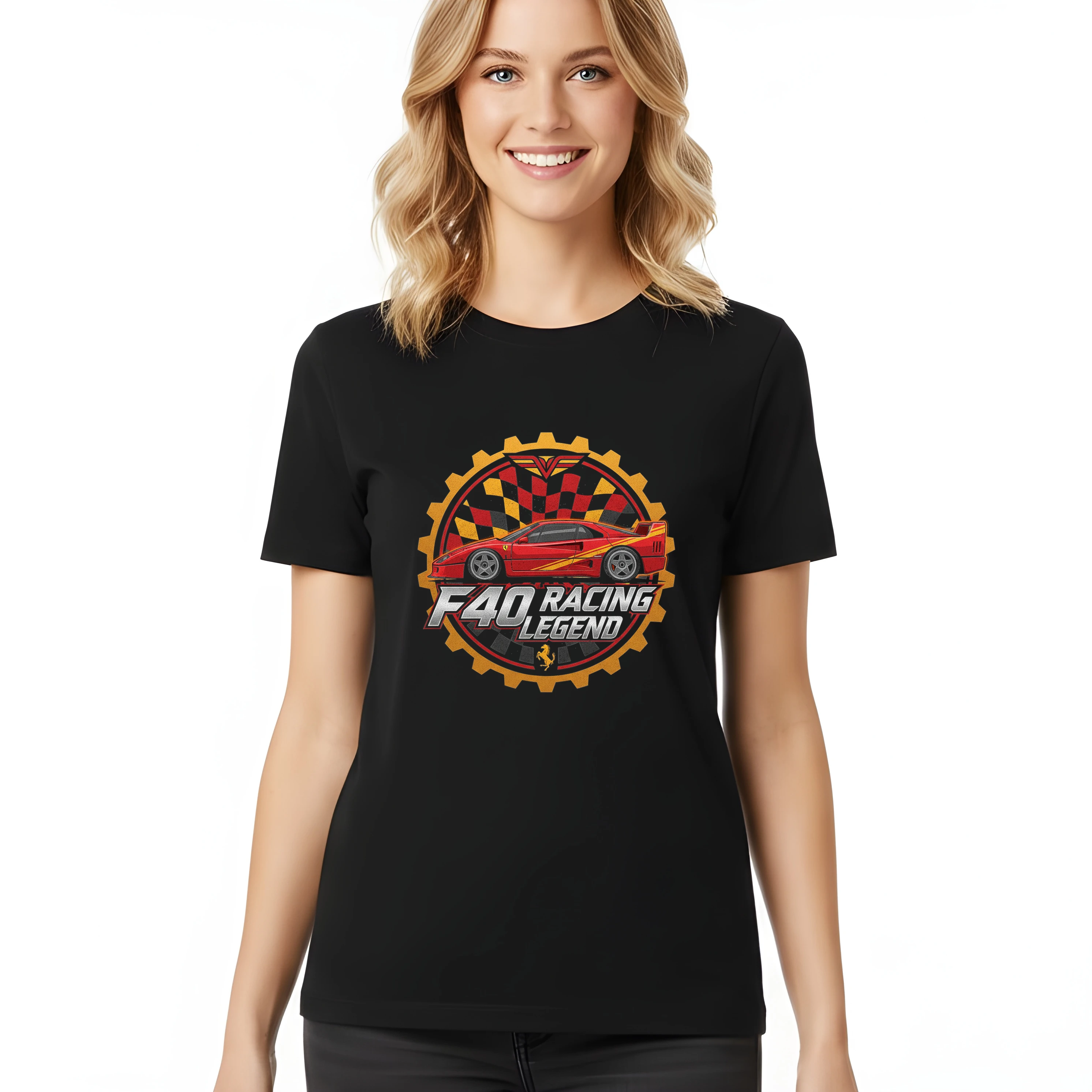 Női póló Ferrari F40 Racing Legend A versenypályák és az adrenalin ikonja