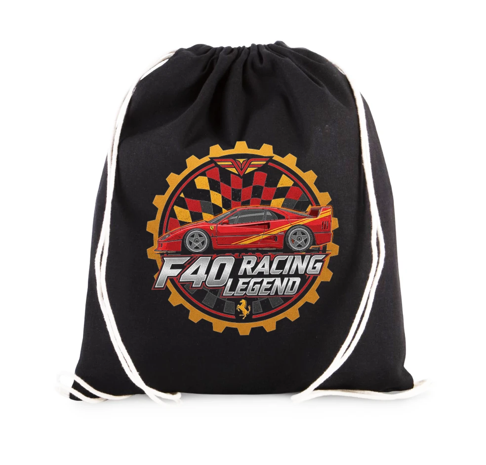 Ferrari F40 Racing Legend hátizsák, versenypályák és adrenalin ikonja