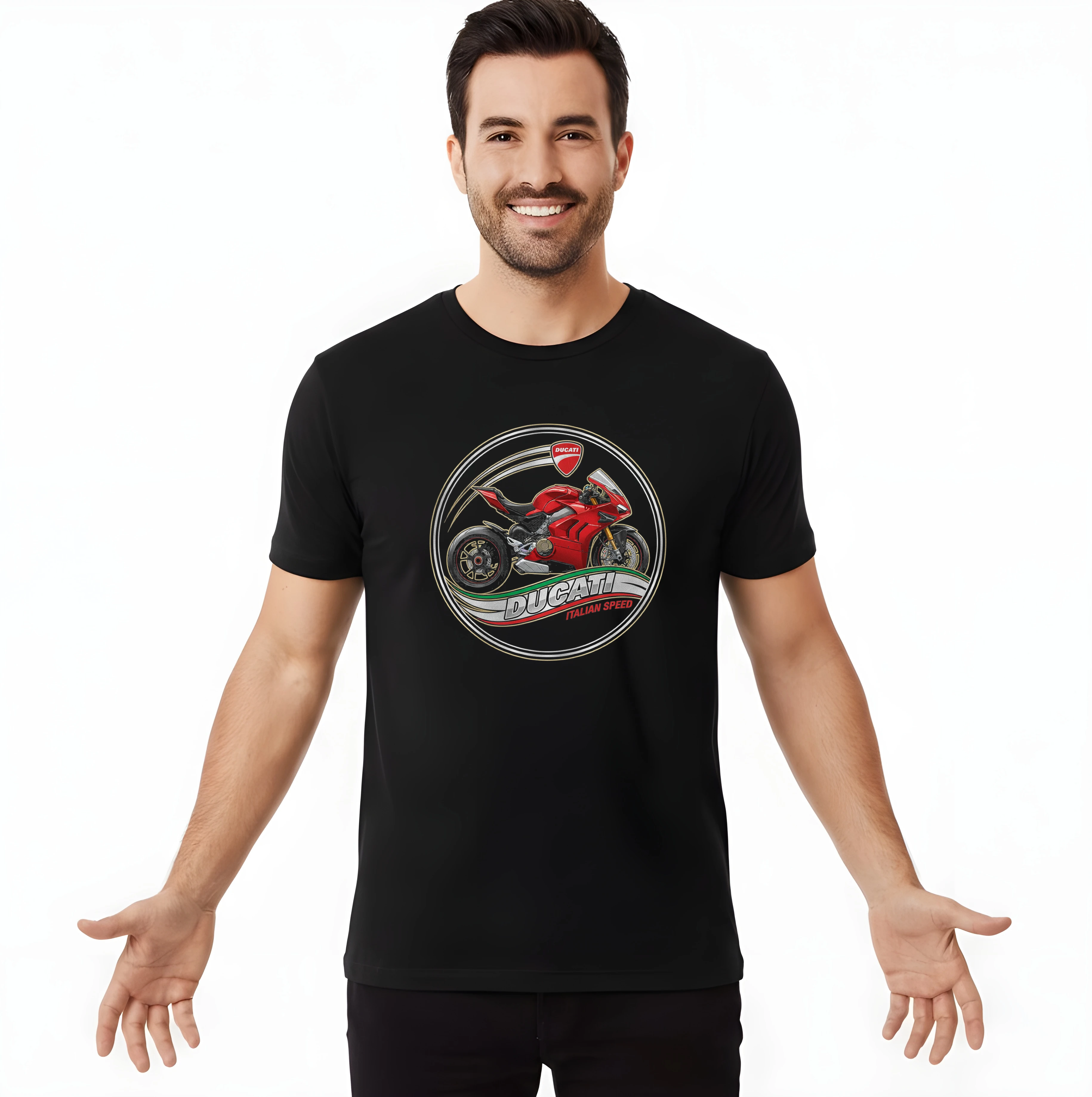 Férfi póló Ducati Italian Speed Tiszta erő és adrenalin az úton