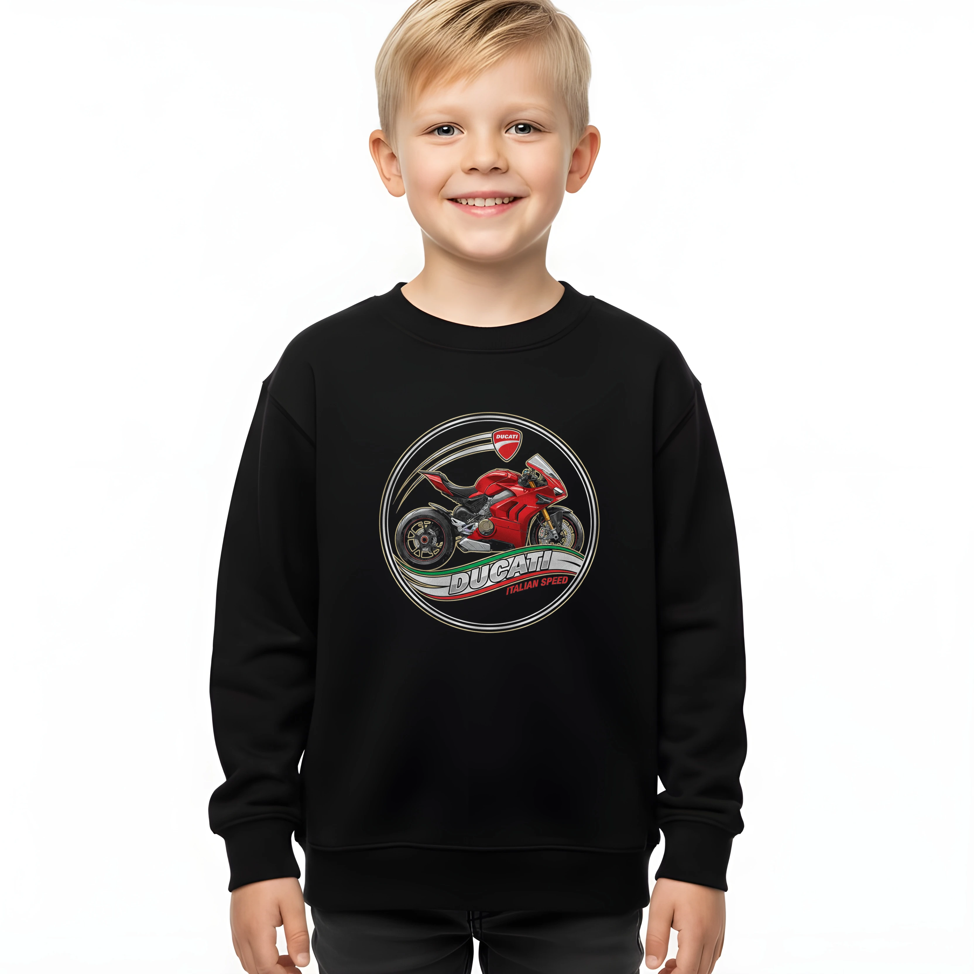 kids_sweatshirt_black_Ducati_Italská_Rychlost_Čistá_Síla_A_Adrenalin_Na_Silnici_Black