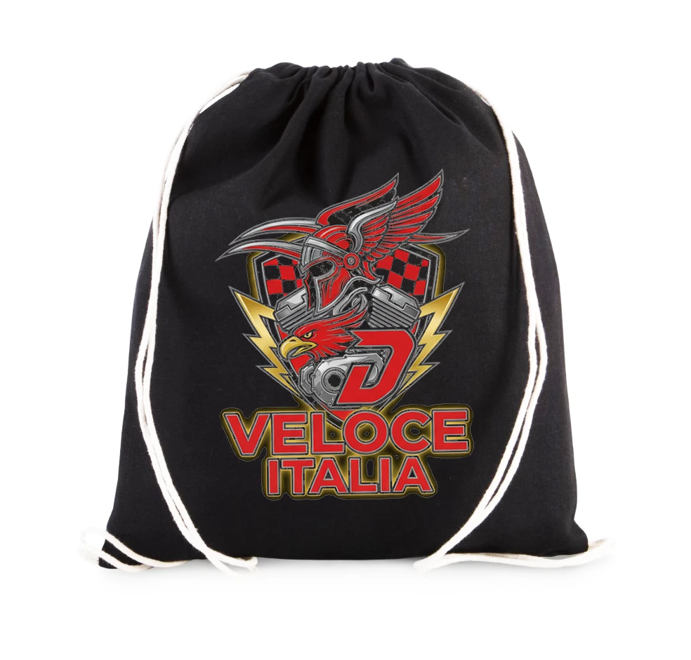 Vak na záda Ohnivý Orel Ducati Veloce Itálie Adrenalin Řev Rychlostí